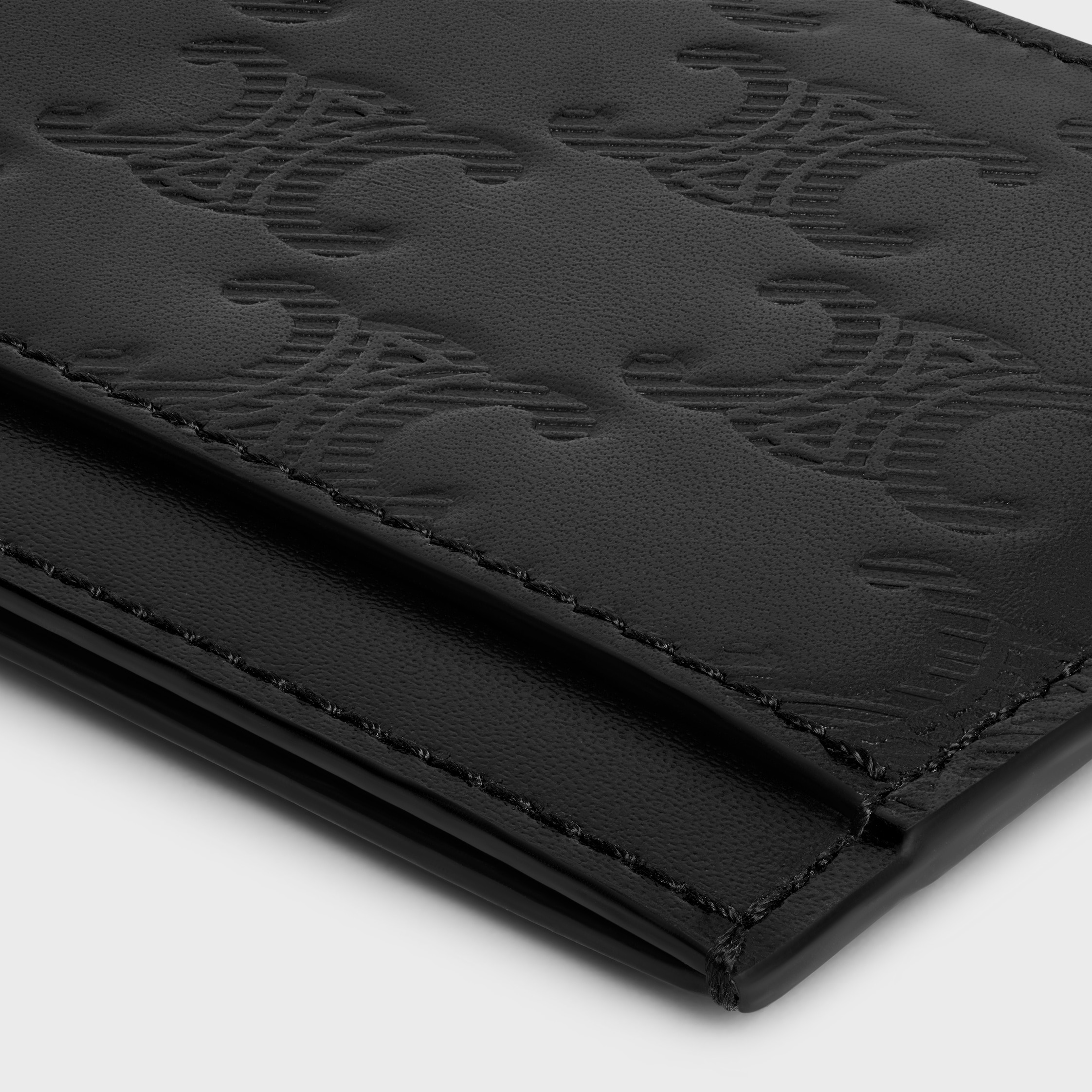 Card holder in Calfskin with triomphe embossed - 4