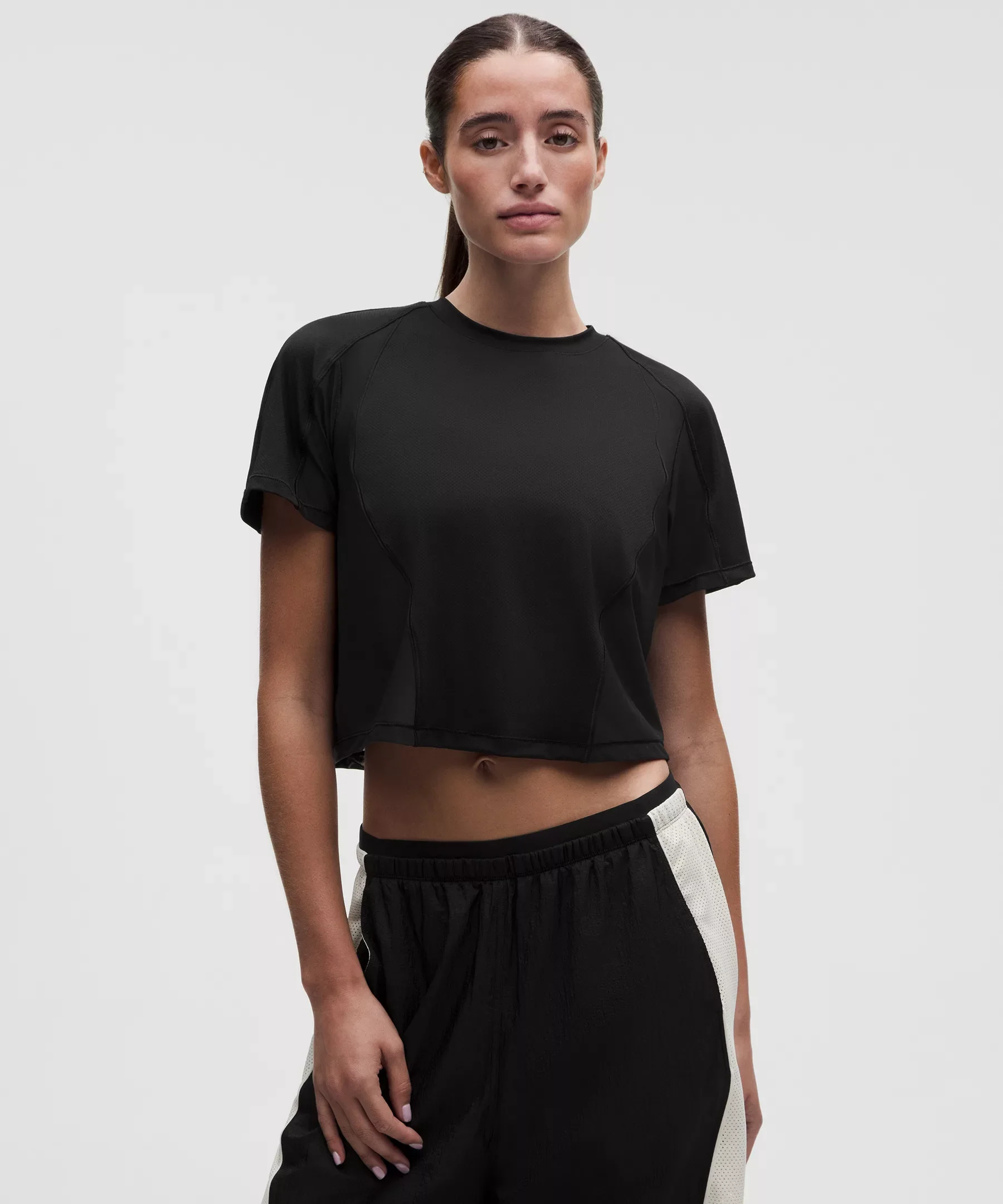 Mesh Panel Training Short-Sleeve Shirt - 1