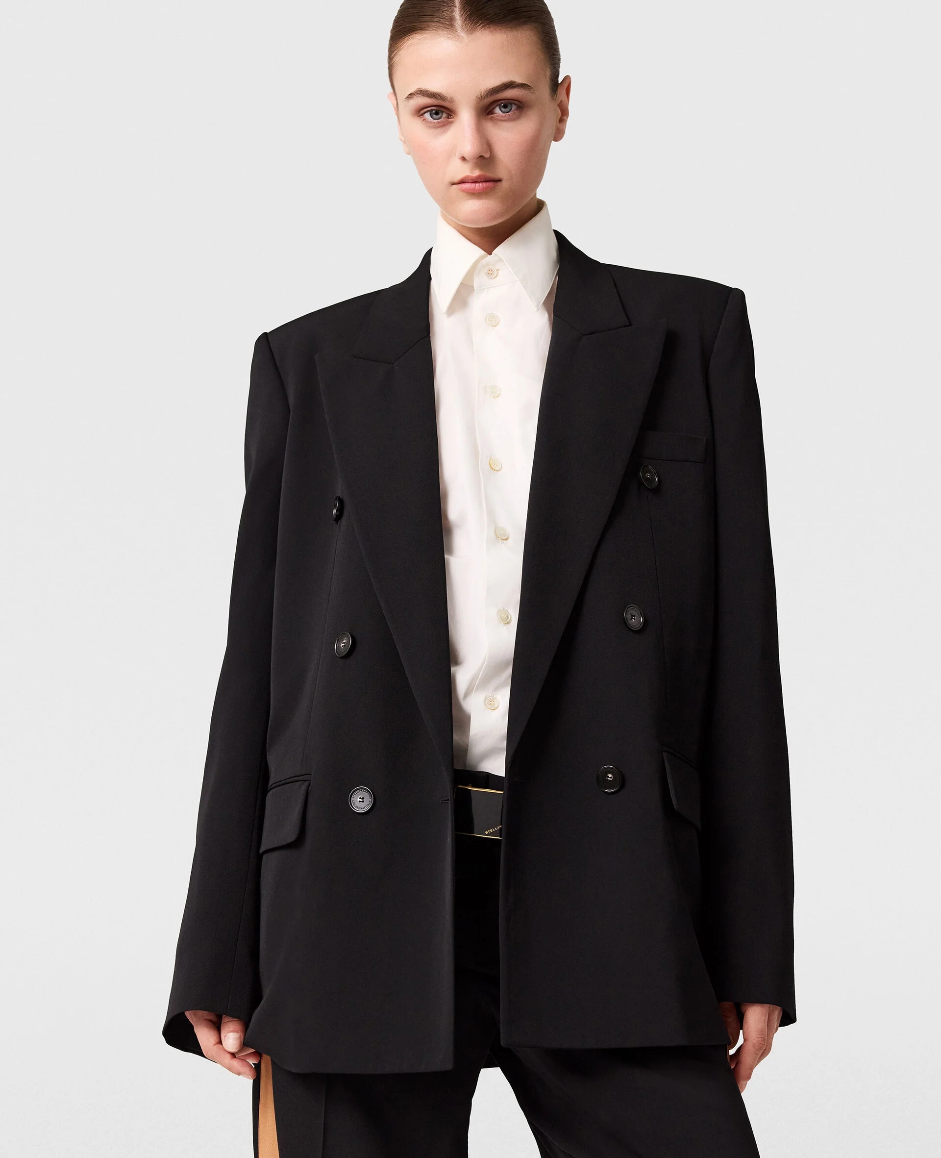 Double-Breasted Boyfriend Blazer - 1