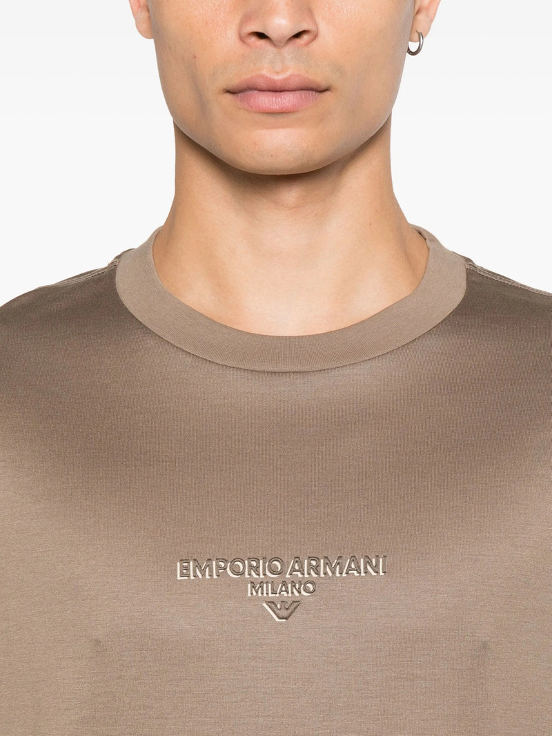 Emporio Armani Logo-embroidered T-shirt 4