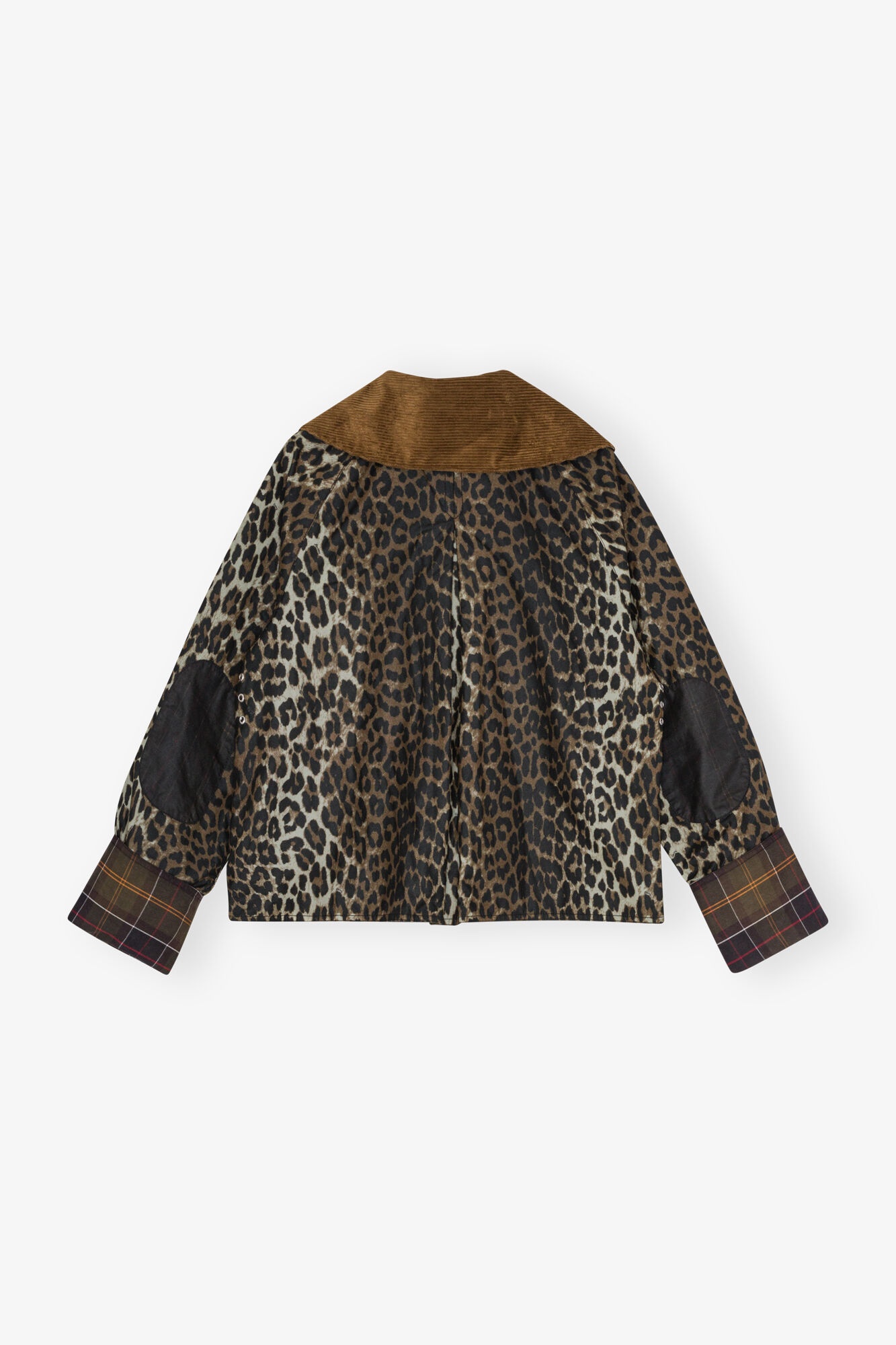 GANNI X BARBOUR LEOPARD PRINT WAXED ANORAK - 5