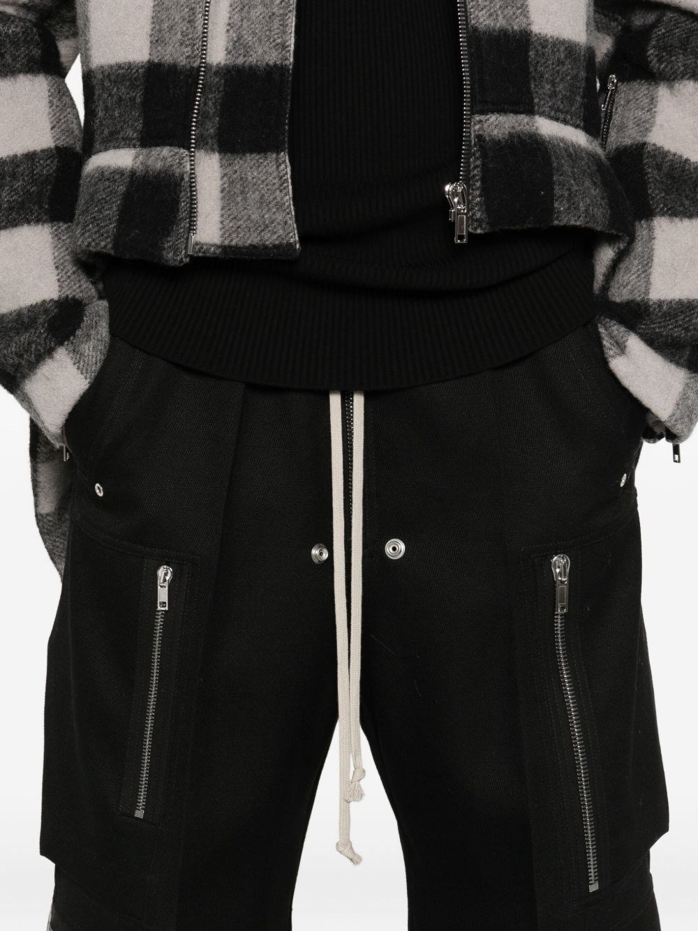 Wool cargo trousers - 3
