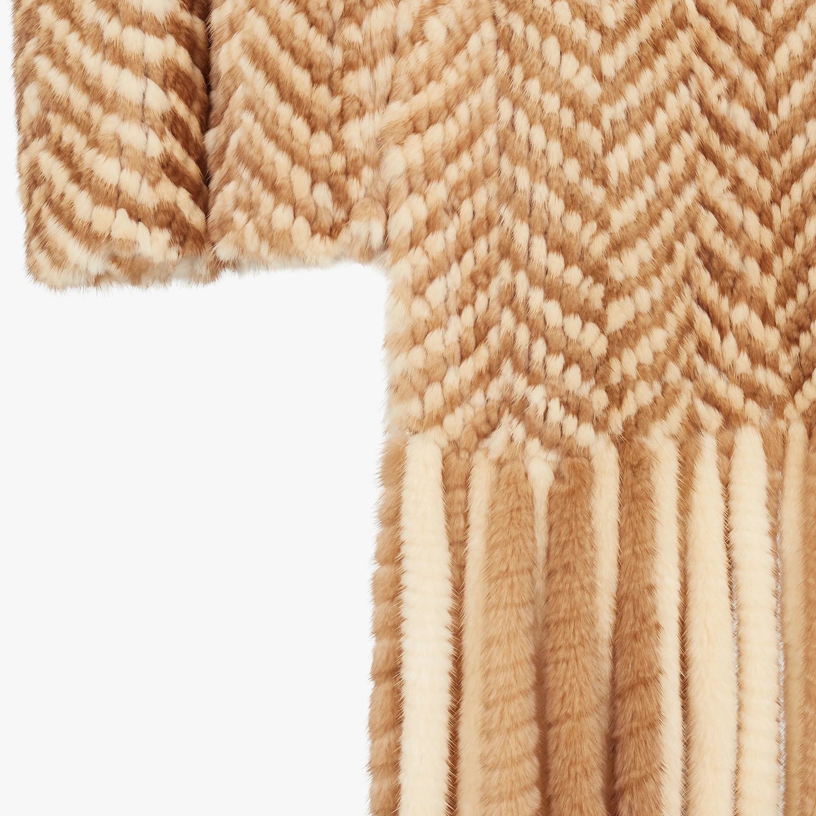 Chevron mink jacket - 3