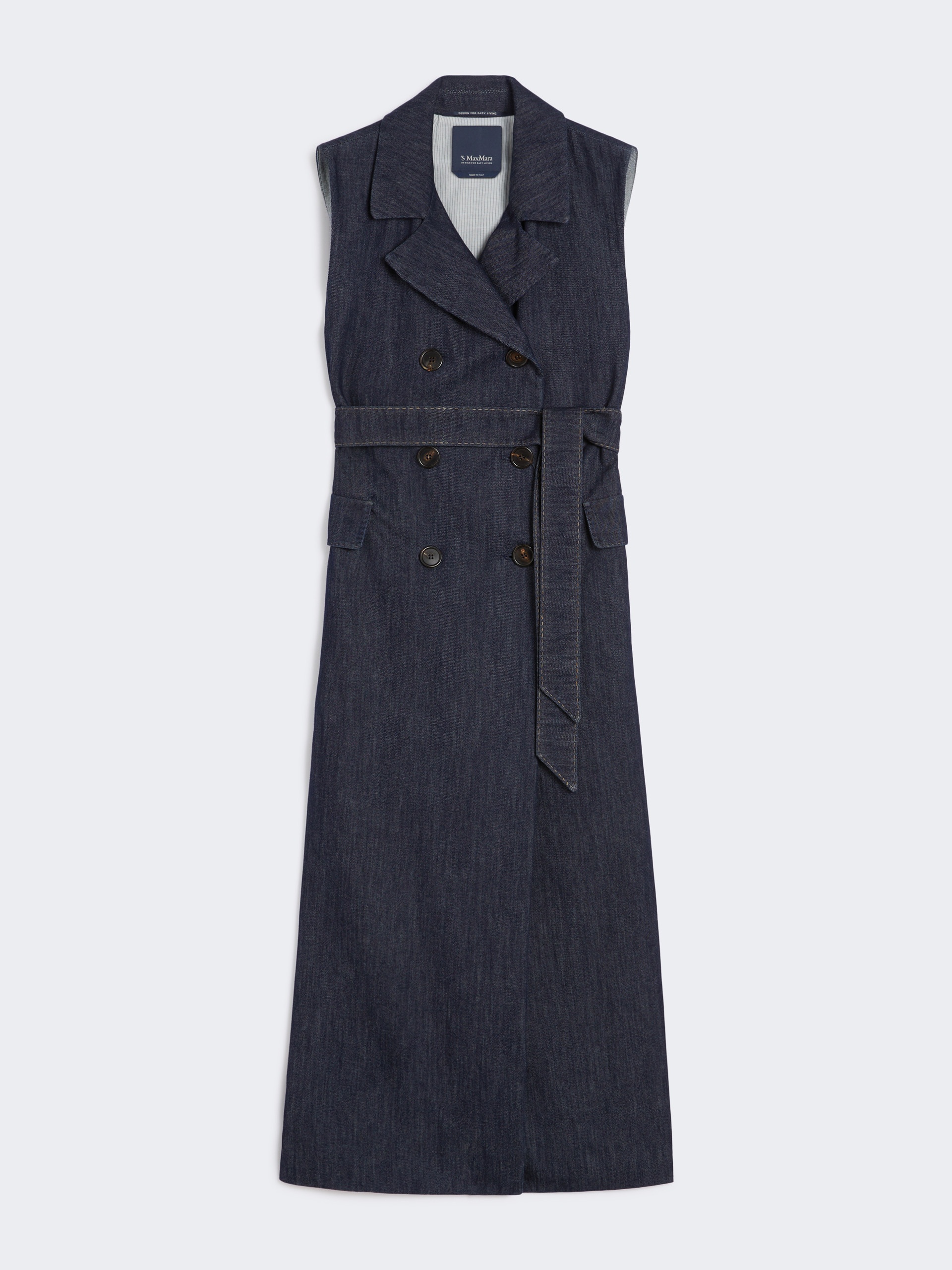 GRETA Long denim gilet - 1