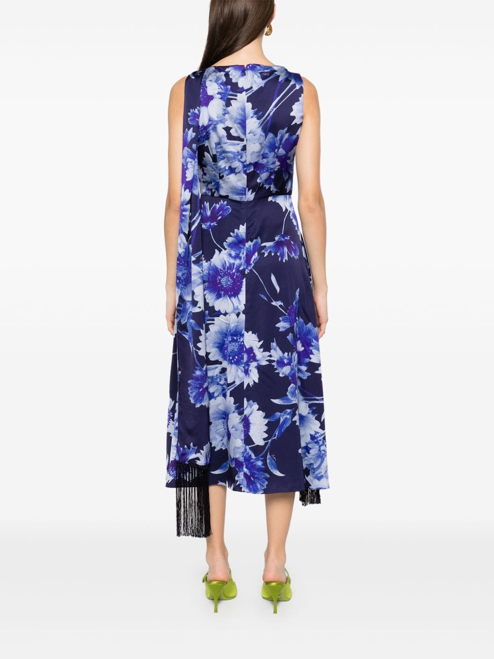 floral-print midi dress - 4