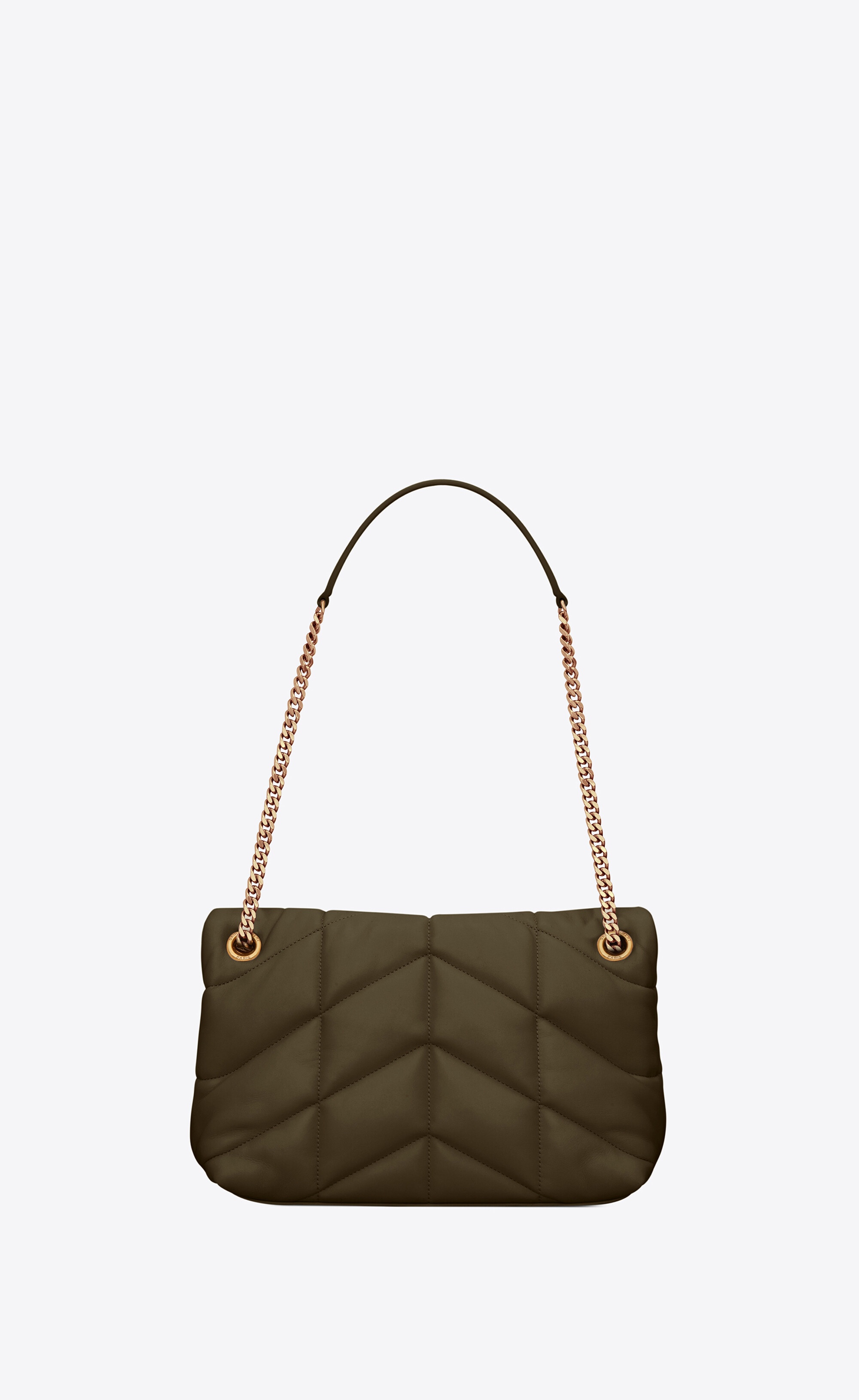 puffer small bag in quilted lambskin - 3