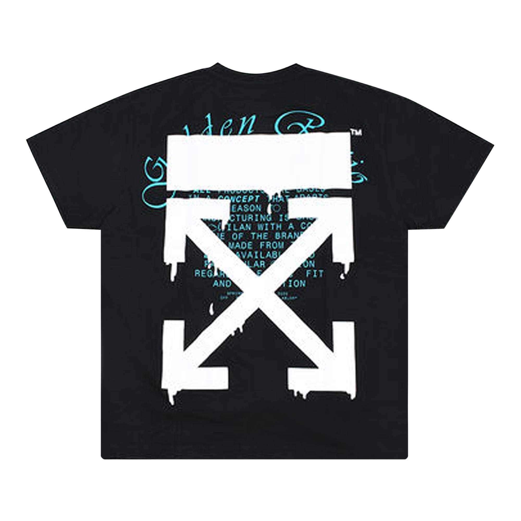 Off-White Dripping Arrows Short Sleeve Over T-Shirt 'Black' - 2