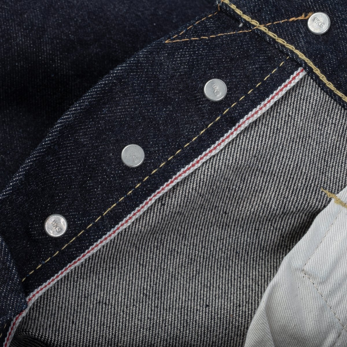 IHxSJF-634 14oz Iron Heart x SJF Selvedge Denim Straight Cut Jeans - Indigo - 17