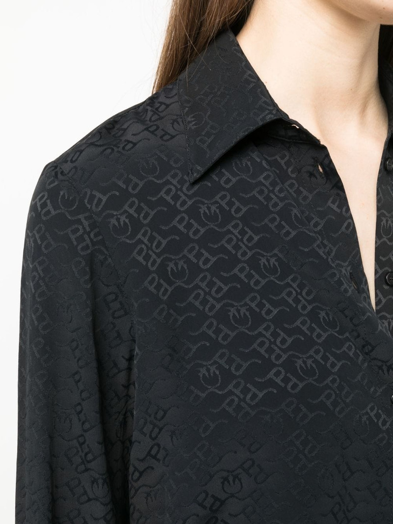logo-jacquard shirt 5