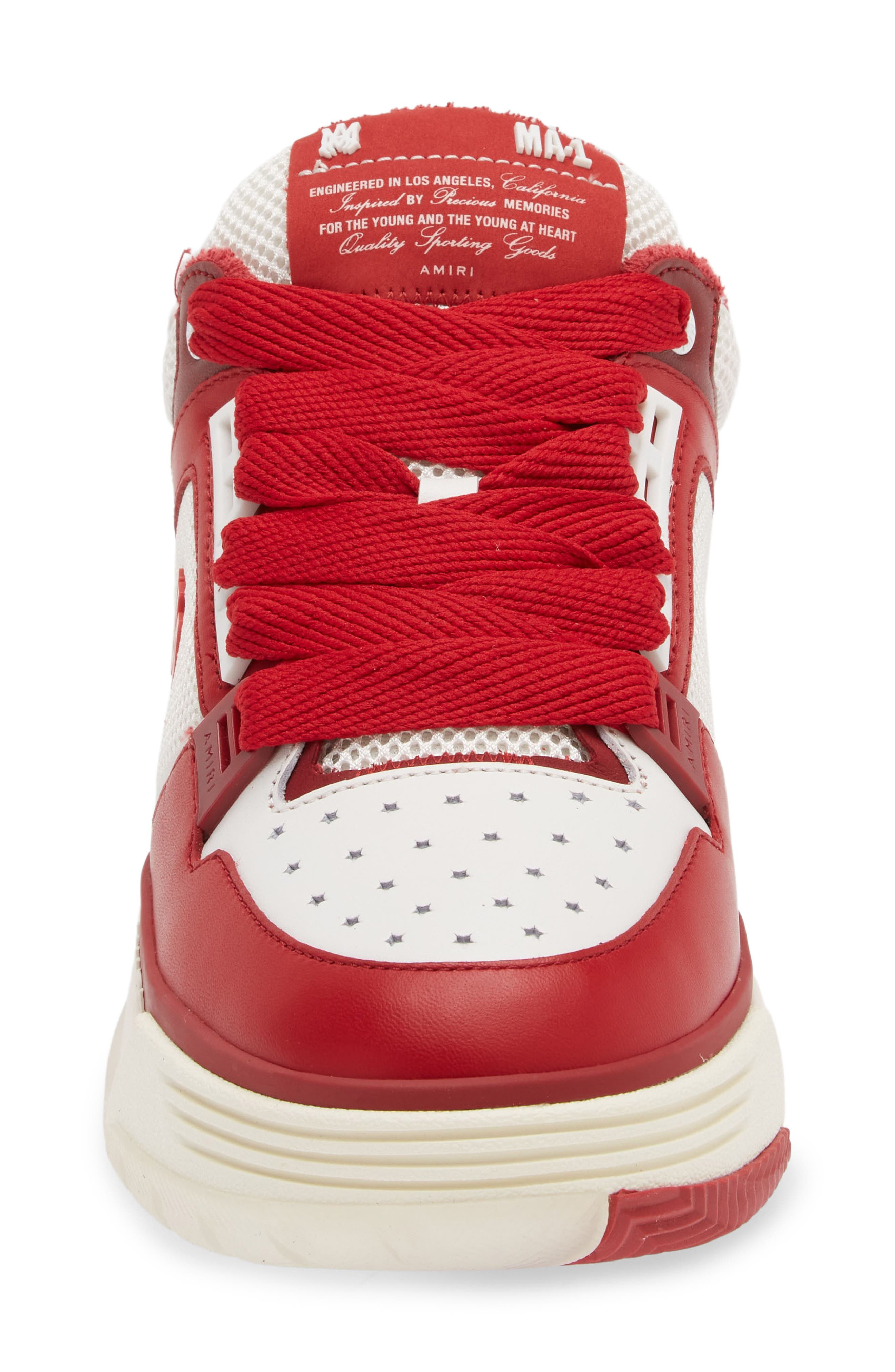 AMIRI MA-1 Platform Sneaker in Alabaster Red at Nordstrom - 4