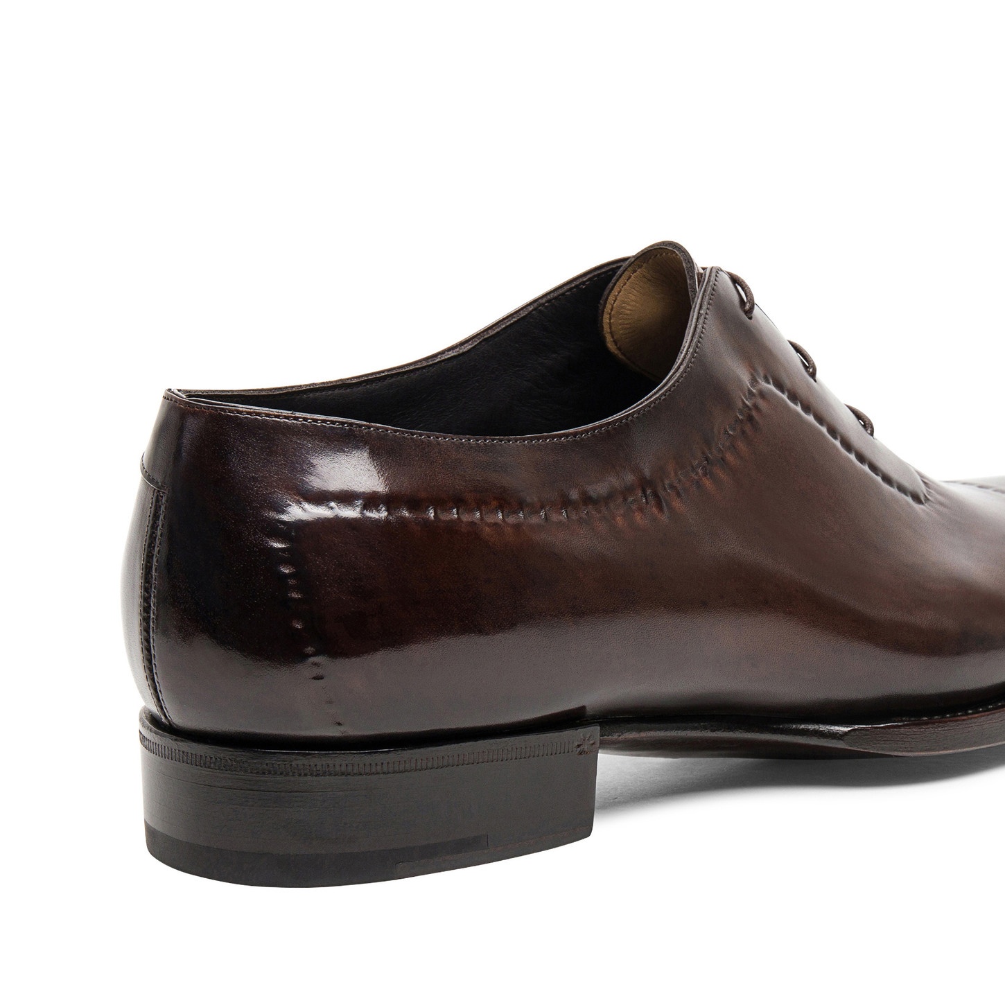 Men’s polished brown leather Limited Edition Oxford shoe - 5