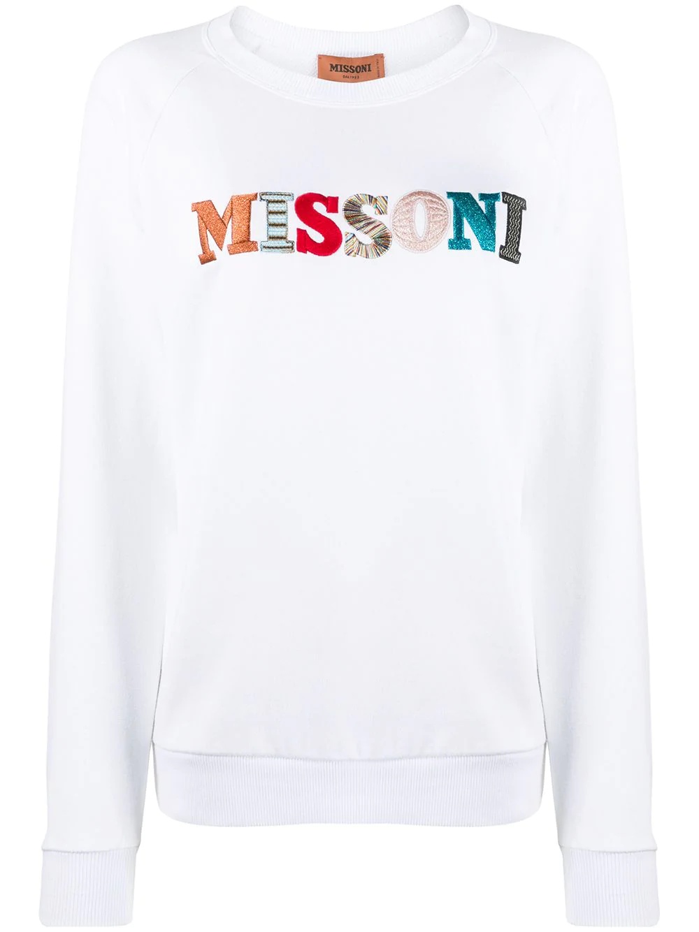 embroidered logo sweatshirt - 1