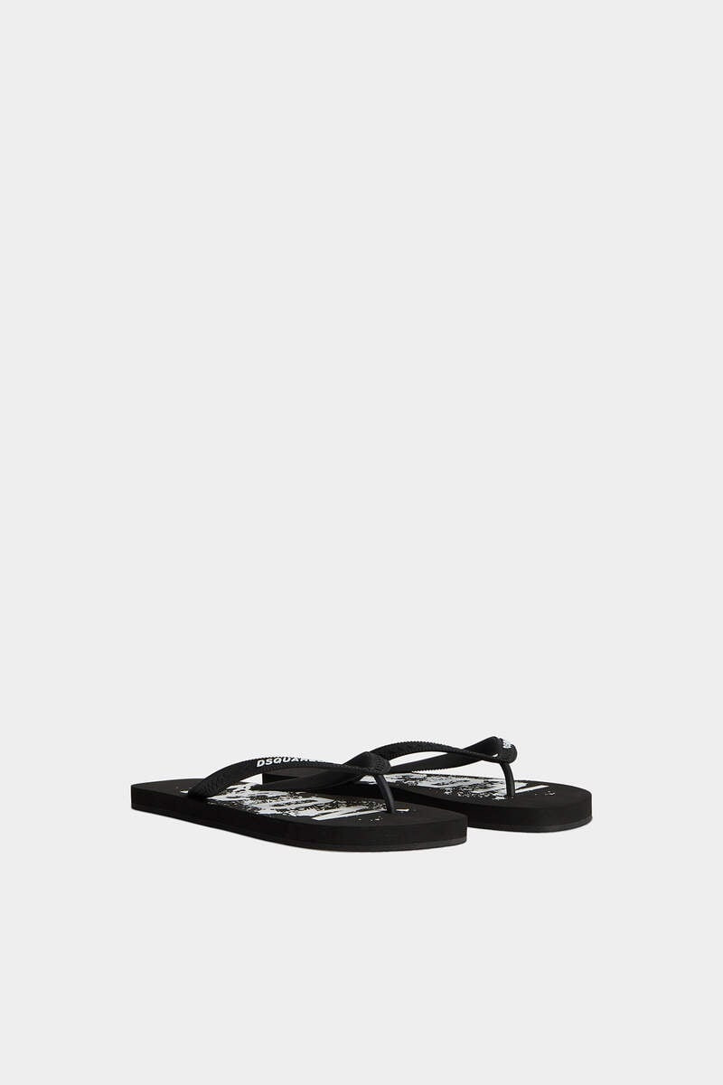 DSQUARED2 ICON SPLASH FLIP FLOPS outlook