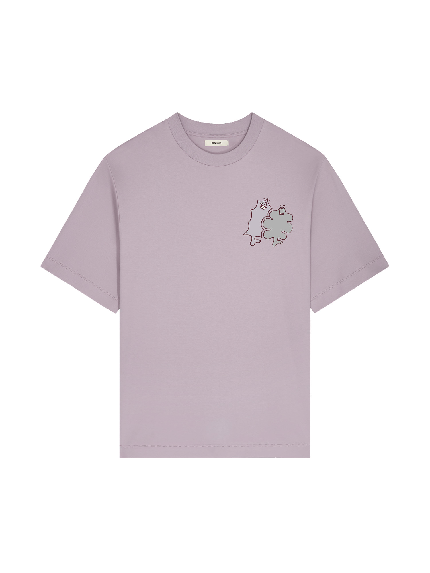 Womens Pangaia x Gasius Oversized T-shirt - Raisin Purple - 1