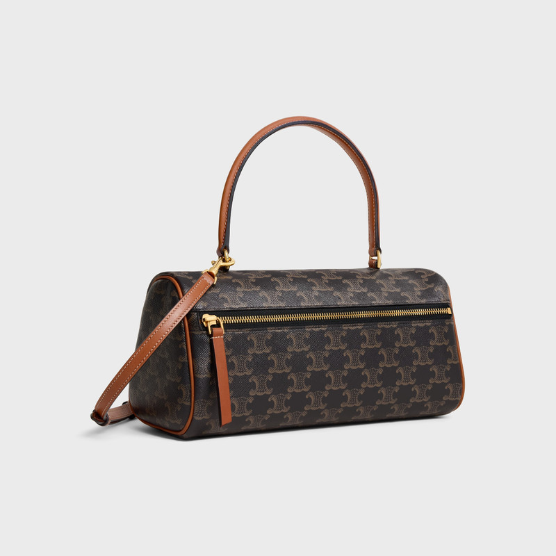 CELINE CYLINDER BAG IN Triomphe canvas and calfskin outlook