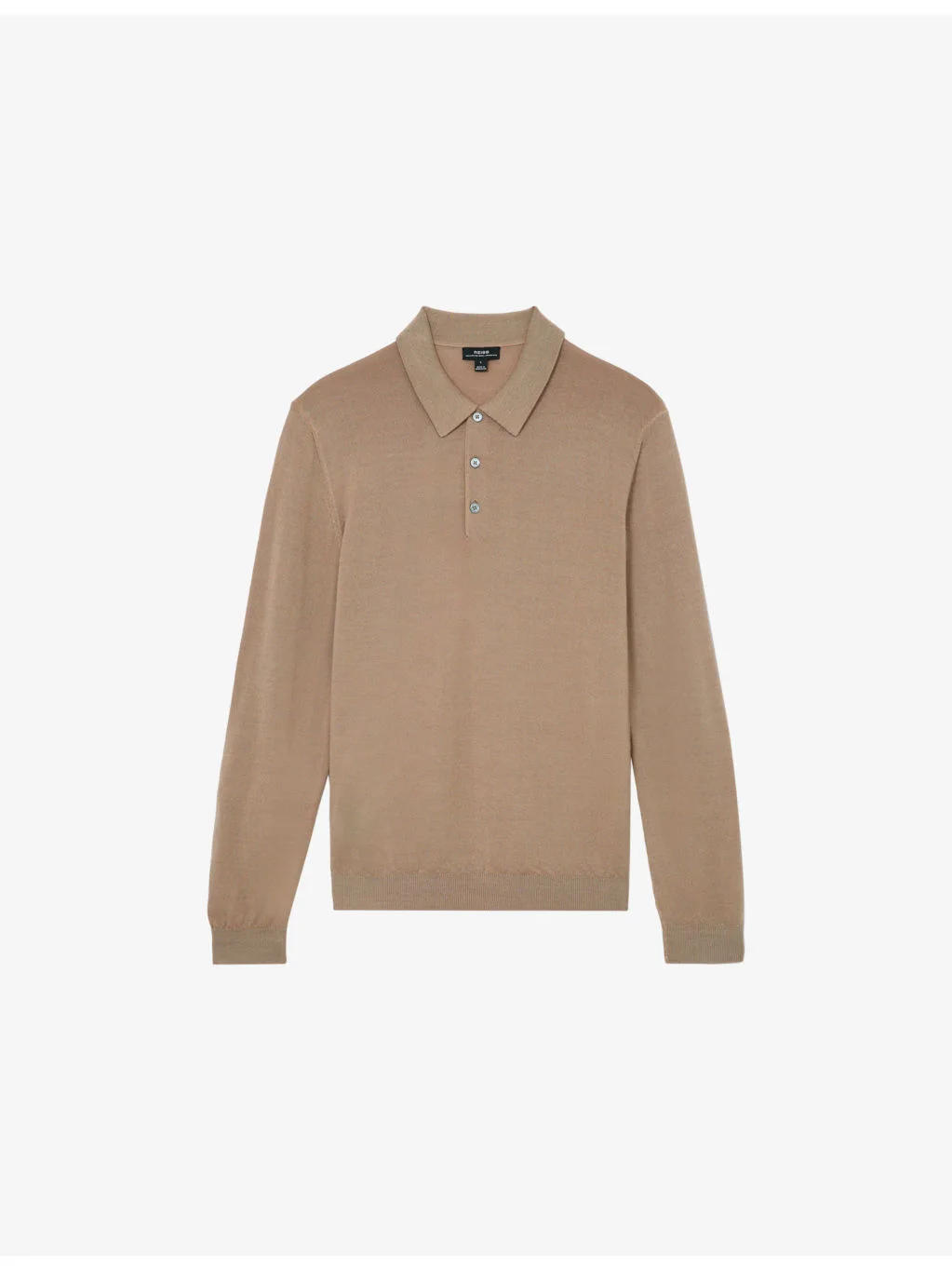 Jay Long-Sleeved Merino Wool Polo Shirt - 1