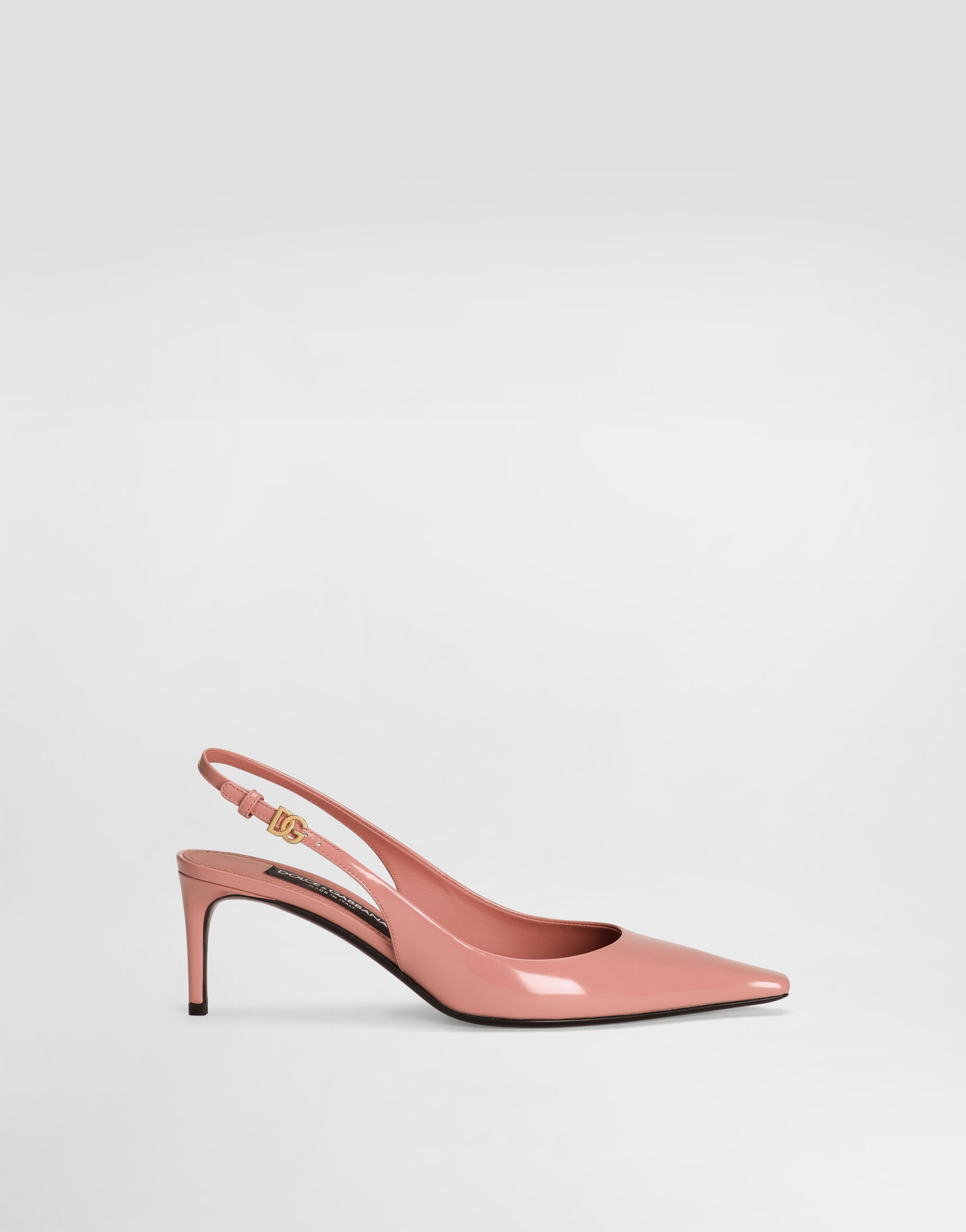 Polished calfskin slingbacks - 1