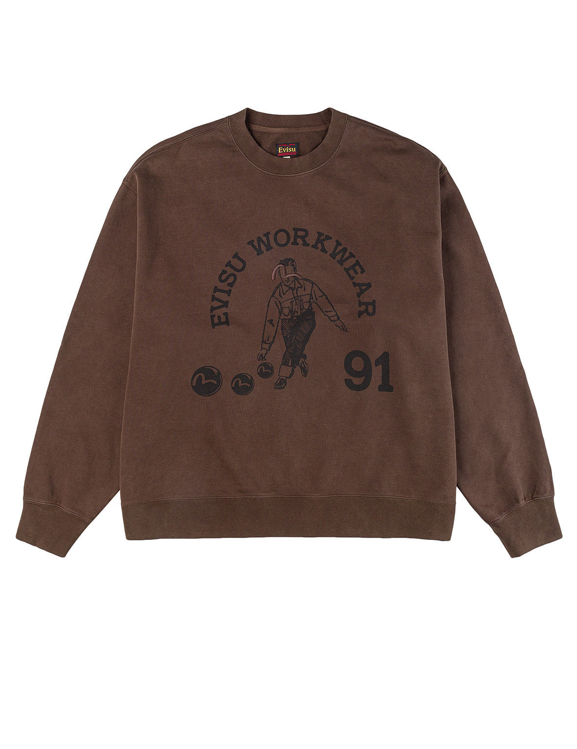Bowling Workwear Print Relax Fit Sweatshirt - 11