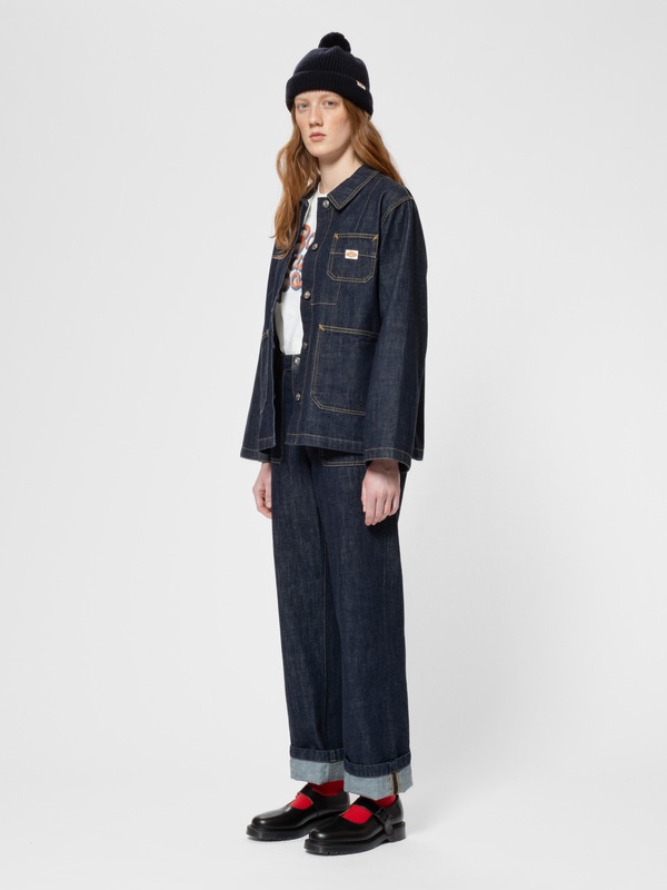 Ada Workwear Jacket One Wash Dark Blue - 5