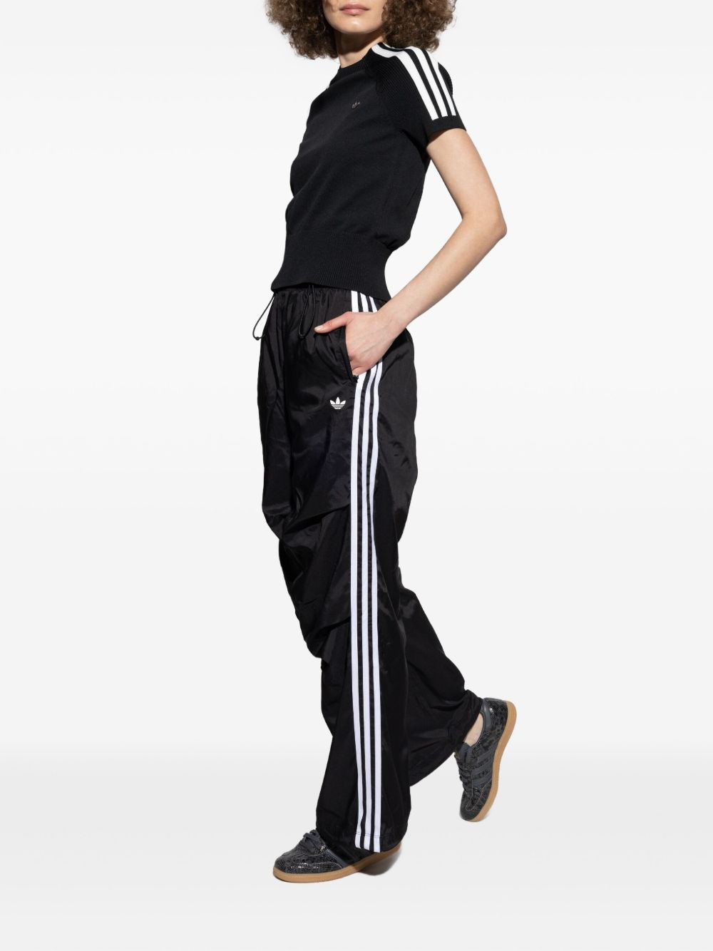 three-stripe ribbed top - 2