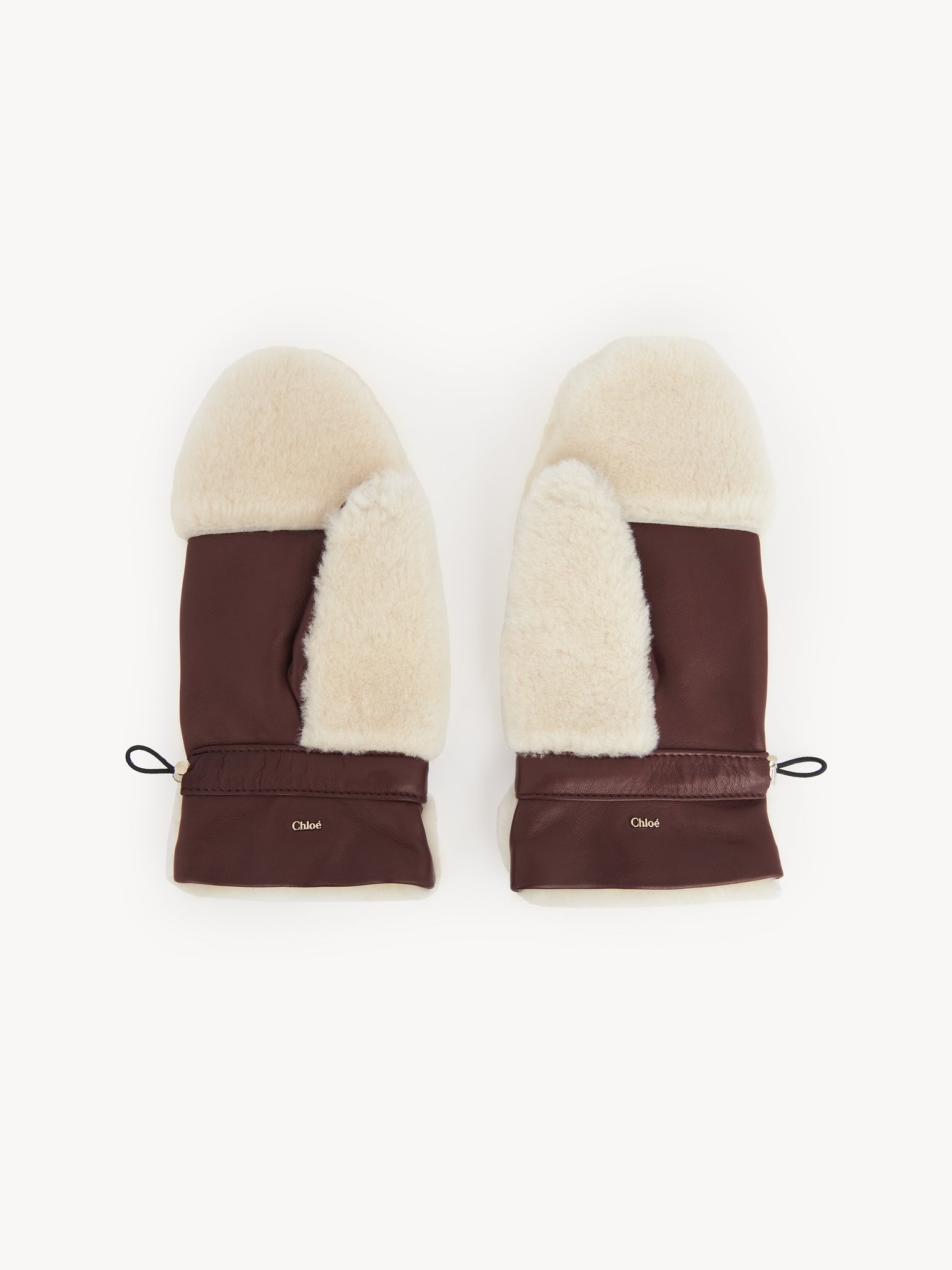 SHEARLING MITTENS - 2