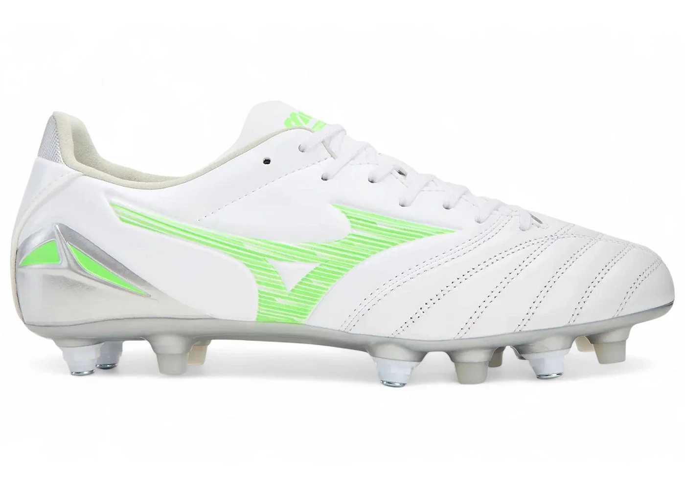 Mizuno Morelia Neo IV Pro Mix White Neon Green Cool Gray - 1