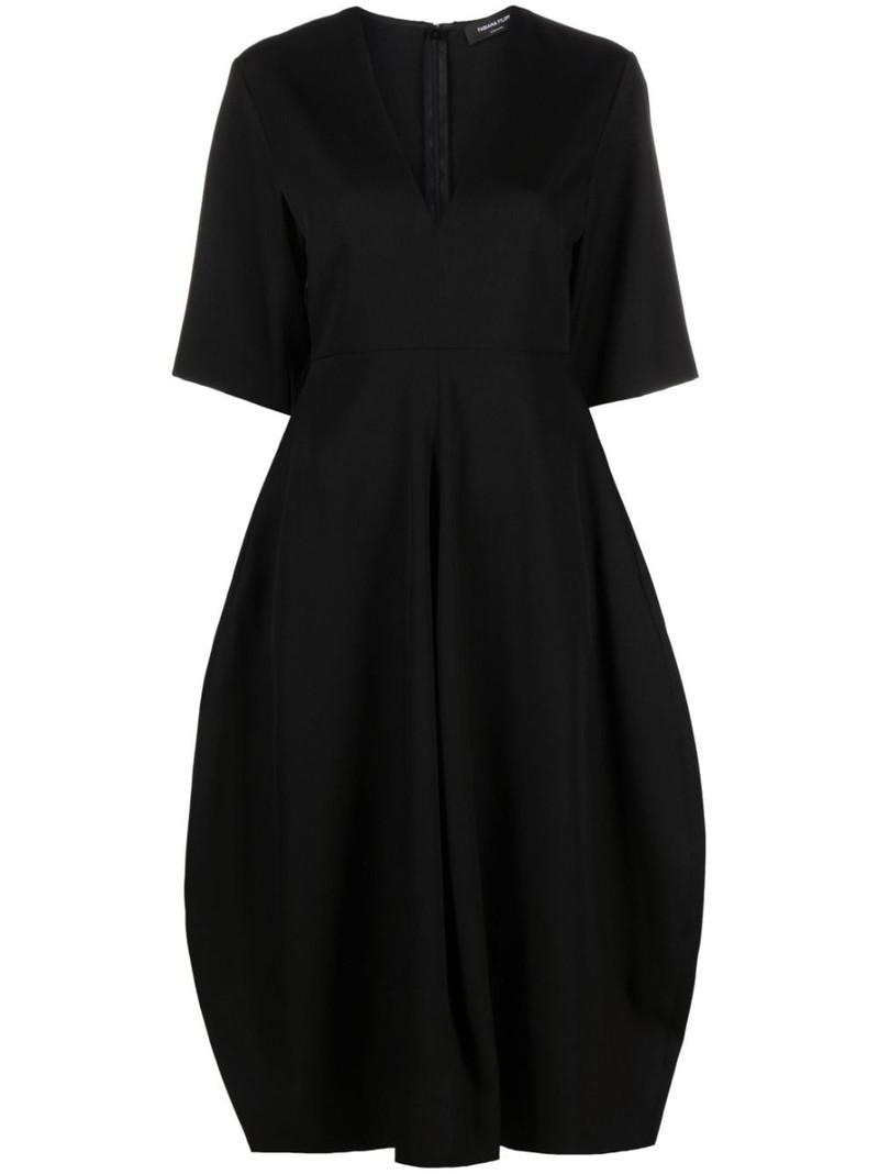 V-neck midi dress 1