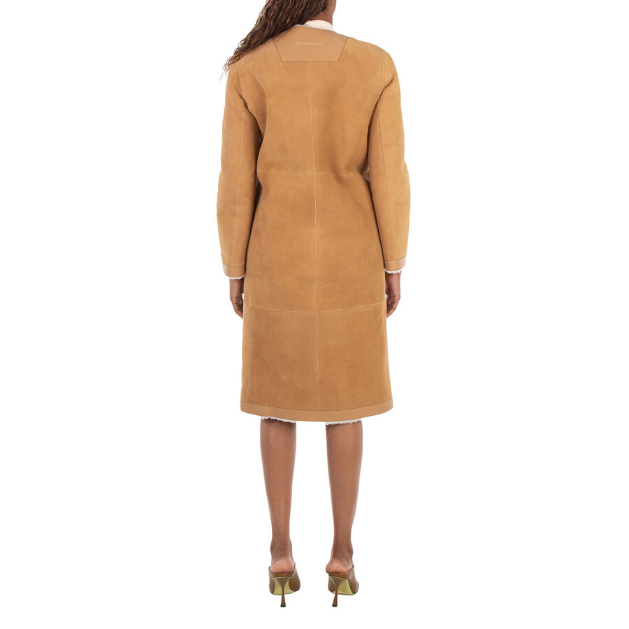 Burberry Reversible Shearling Collarless Coat - 3
