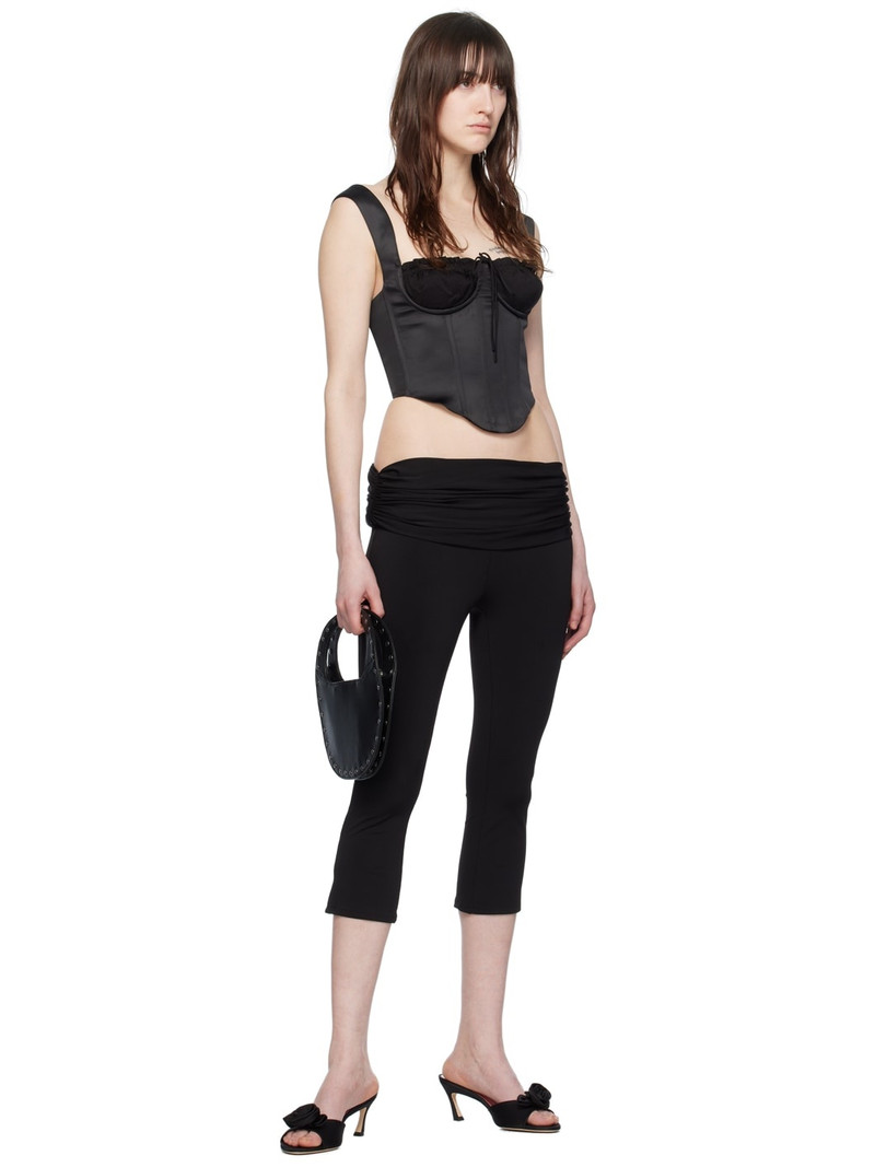 GUIZIO Black Square Neck Tank Top outlook
