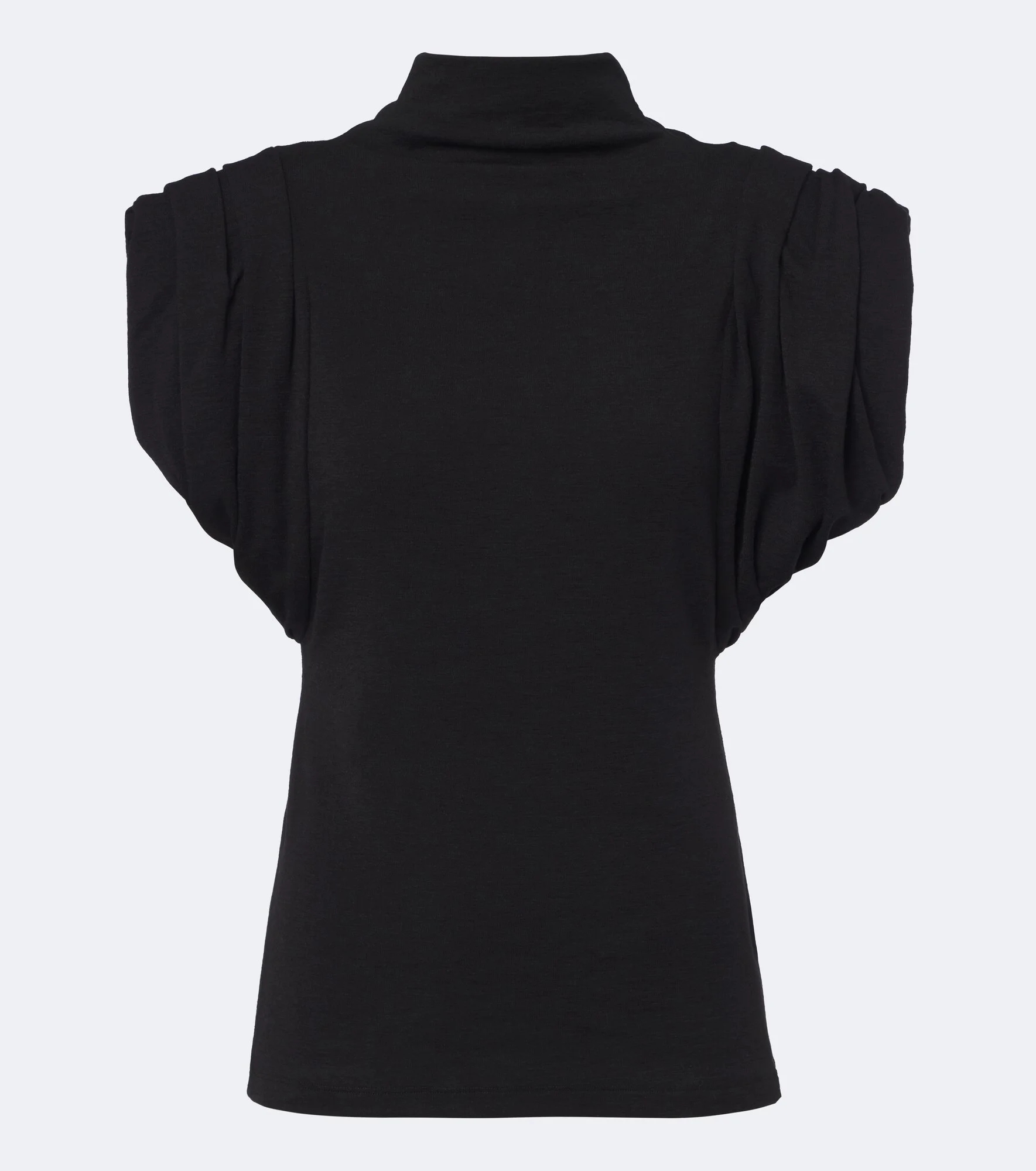 High-neck wool-blend top - 1