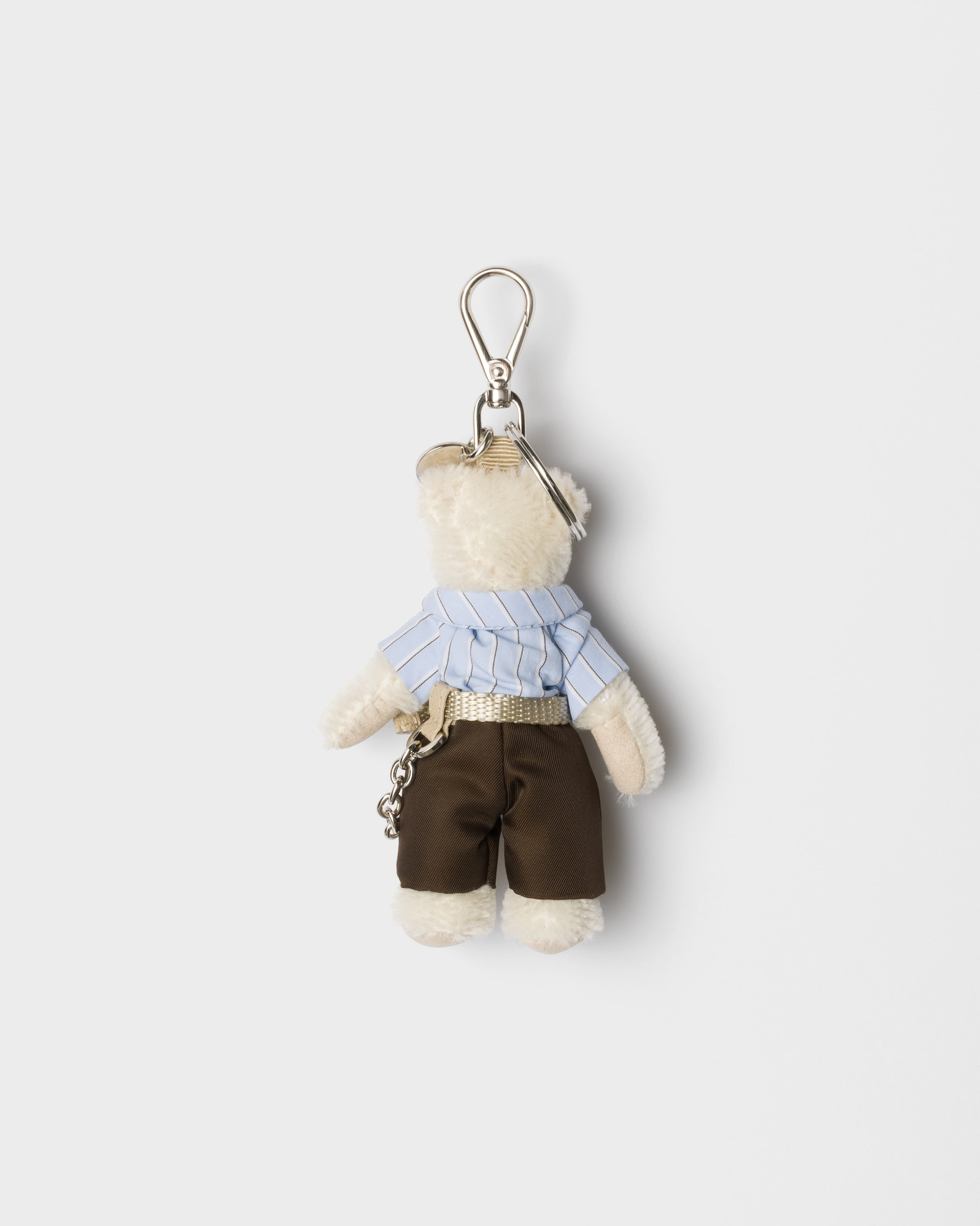 Teddy bag charm with metal ring - 3
