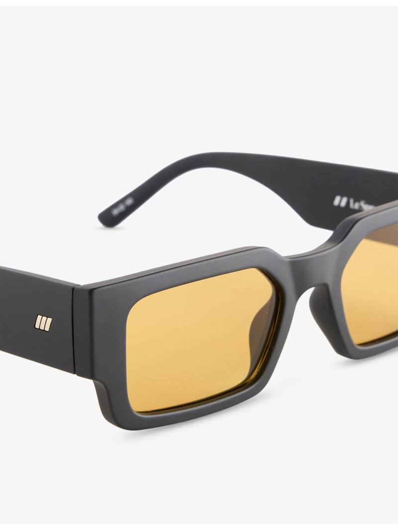 Le Specs 2552160 Contemplation Rectangle-Frame Polycarbonate Sunglasses outlook