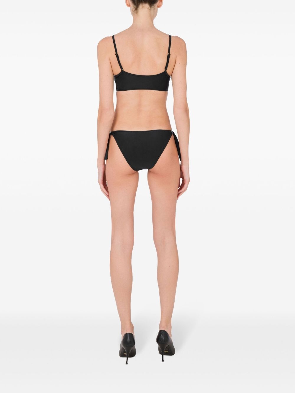 logo-print bikini top - 4