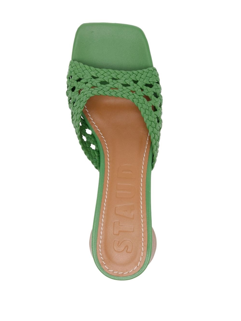 Simone 35mm crochet leather sandals - 4