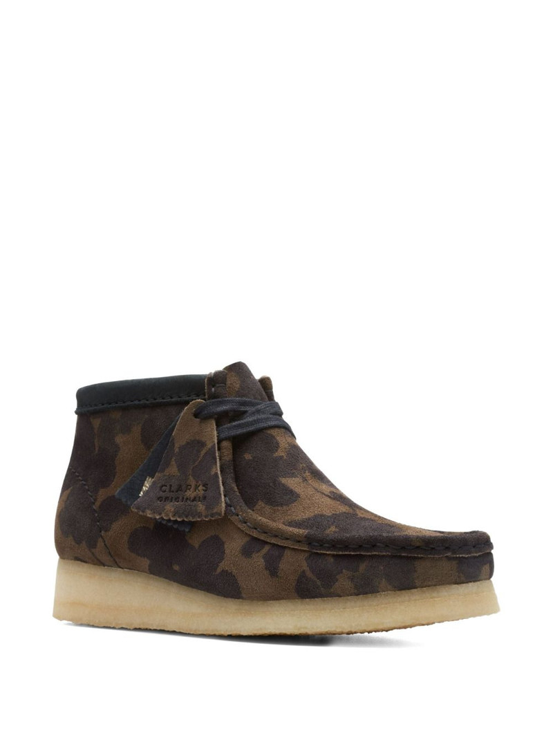 Clarks Originals Wallabee "Black/Khaki" boots outlook