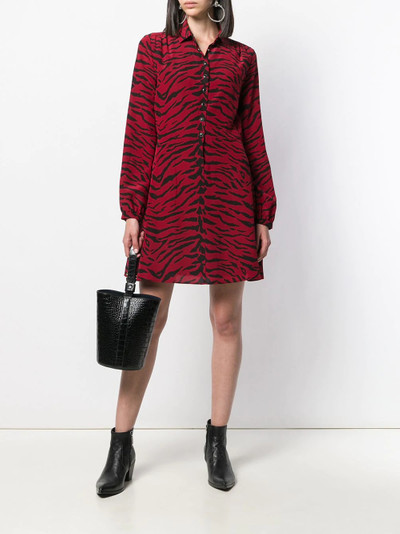 SAINT LAURENT zebra print shirt dress outlook