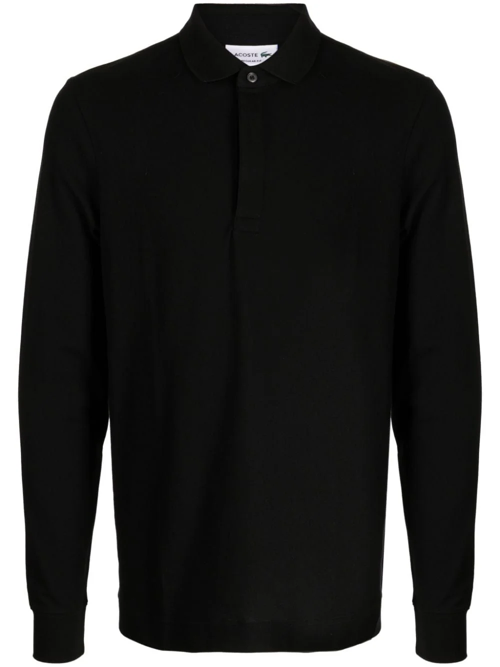 logo-patch long-sleeve polo shirt - 1