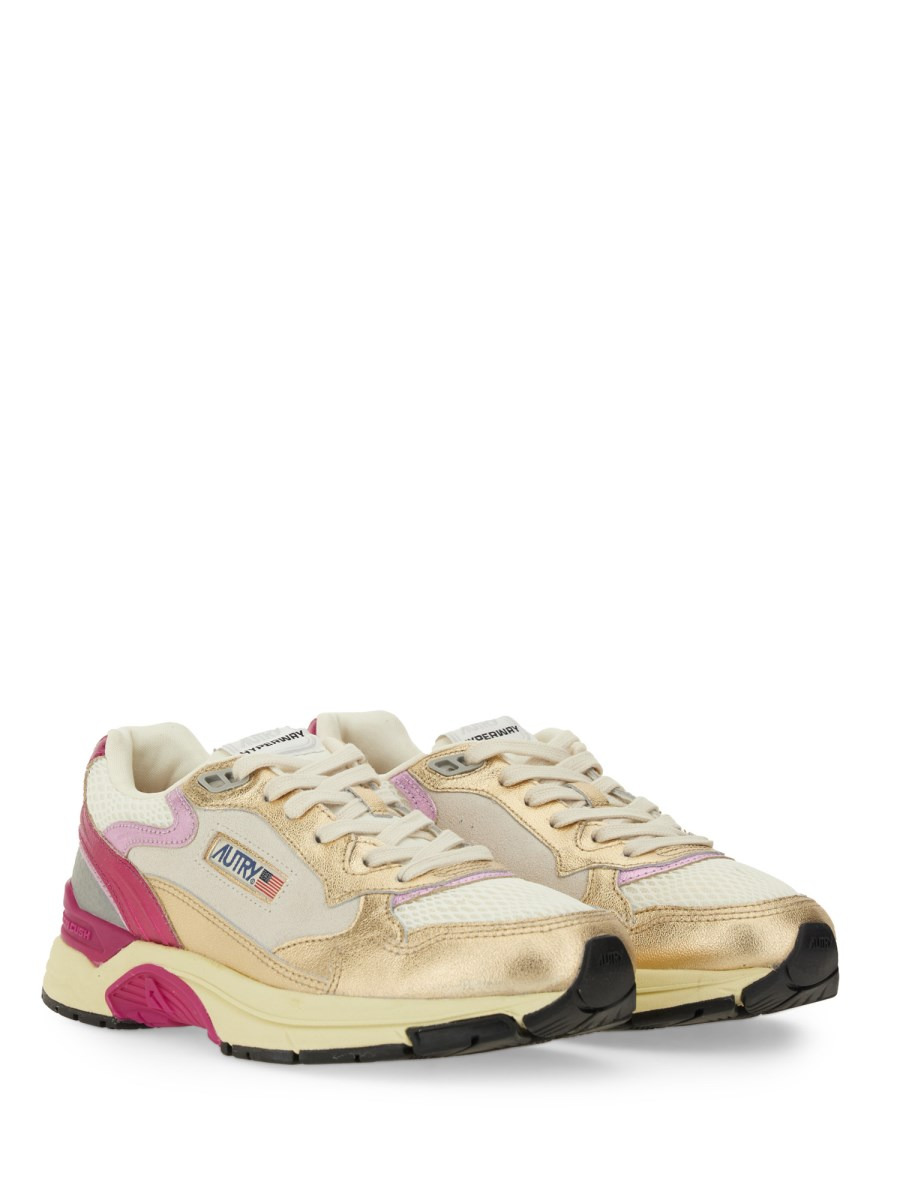 HYPERWAY MESH AND LAMINATED LEATHER SNEAKER - 2
