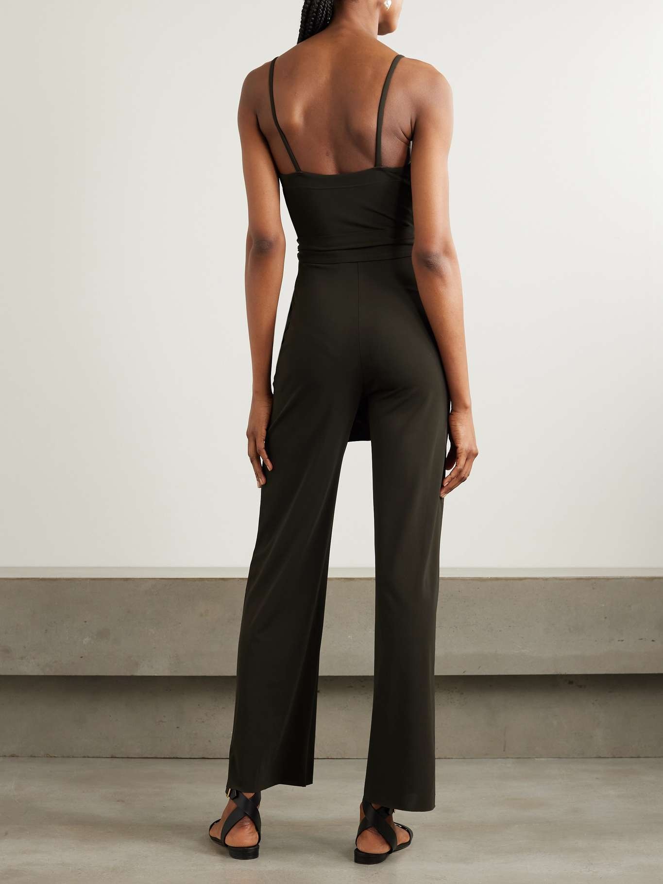 Alba belted stretch-jersey jumpsuit - 3