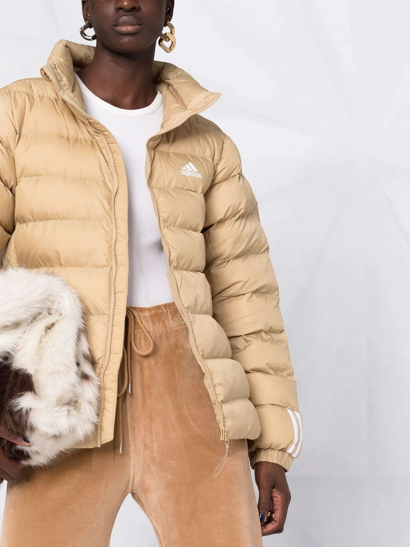 embroidered-logo padded jacket 5