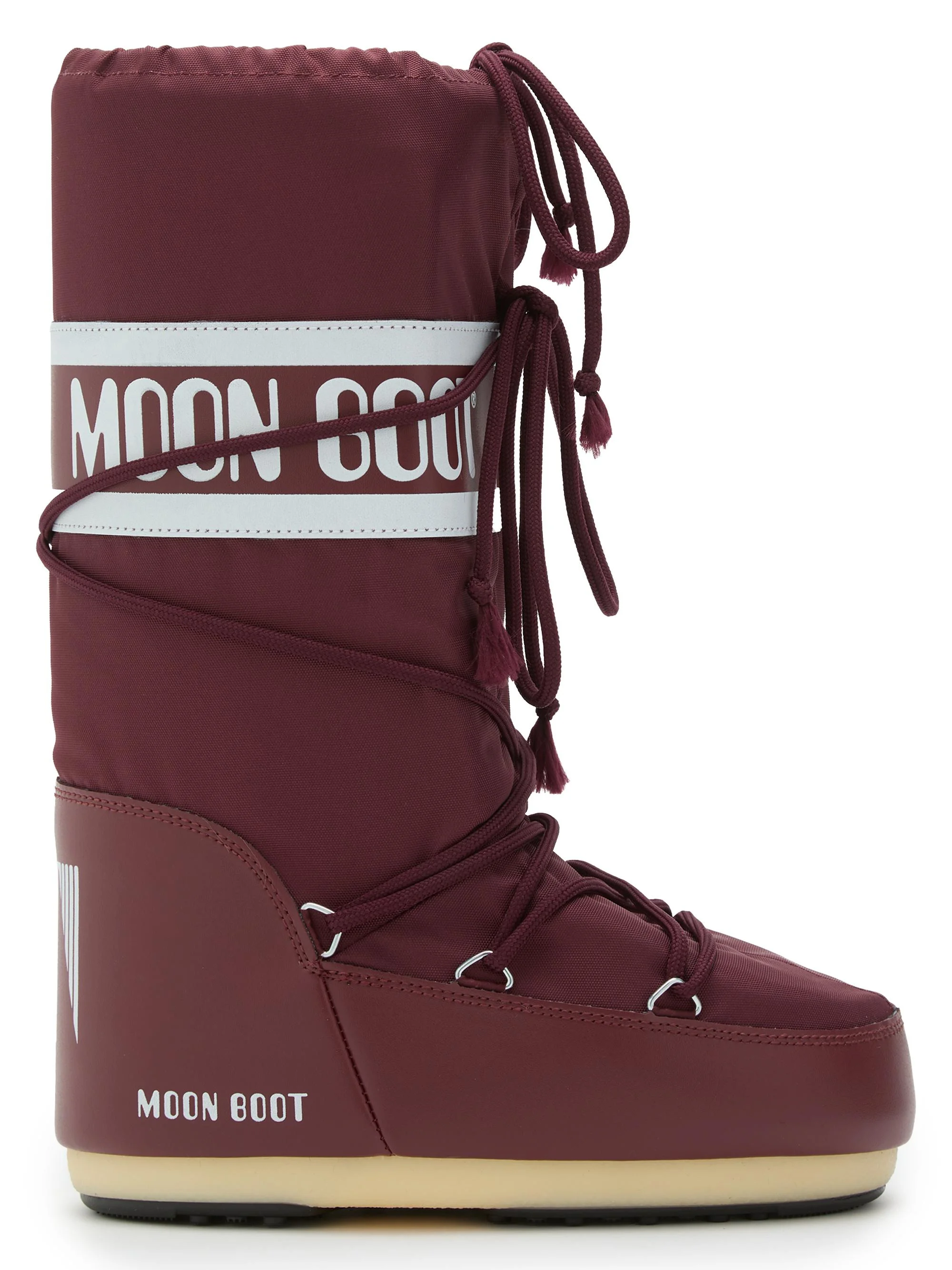 Men's Unisex Icon Nylon Snow Boots - Burgundy - 1