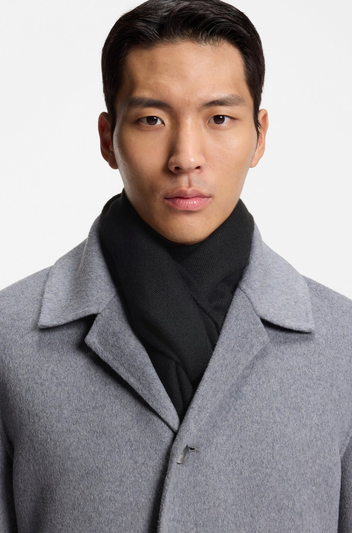 CASHMERE SCARF WITH TWISTED FRINGES - 3