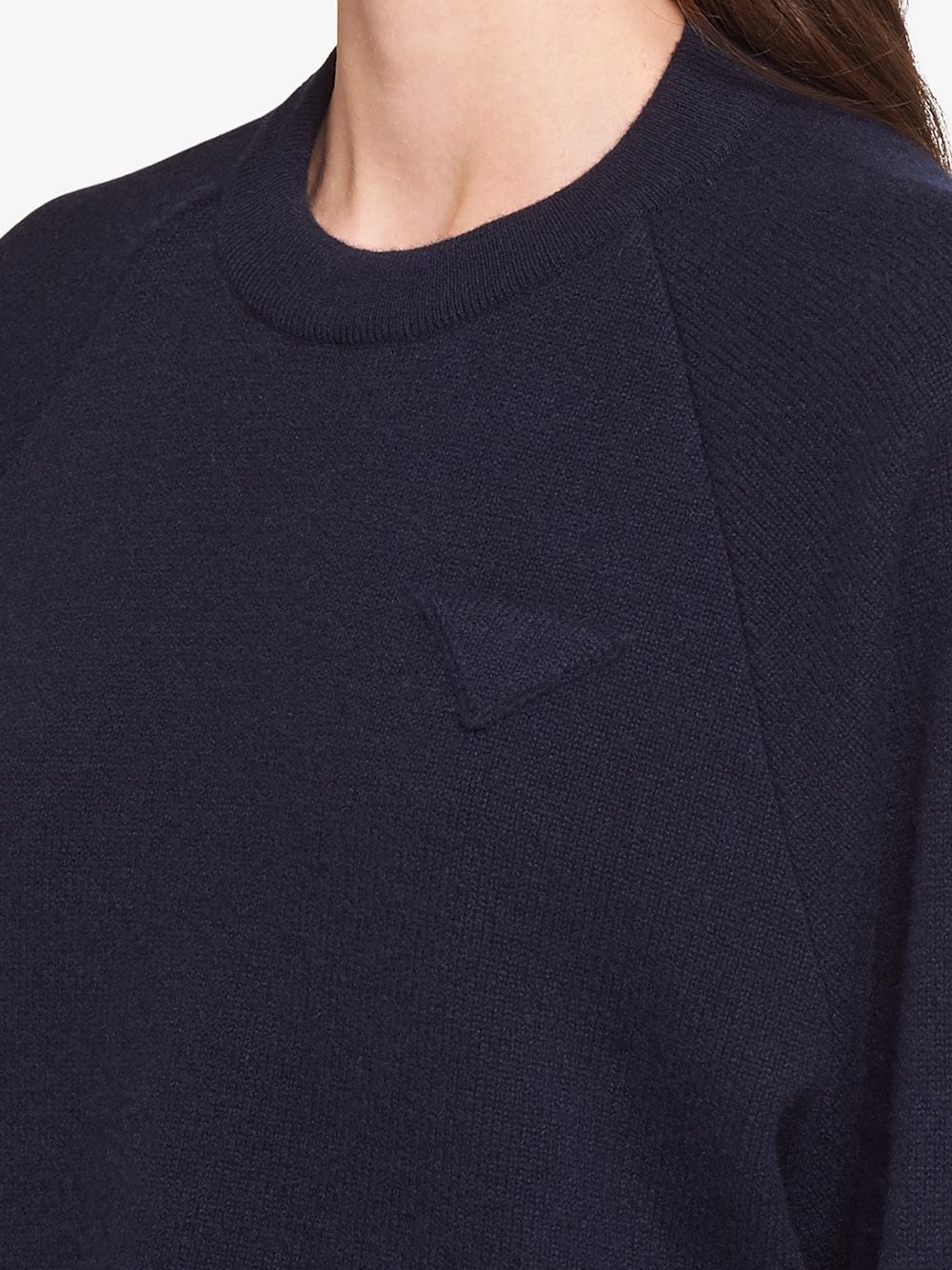 cropped crew neck jumper - 5