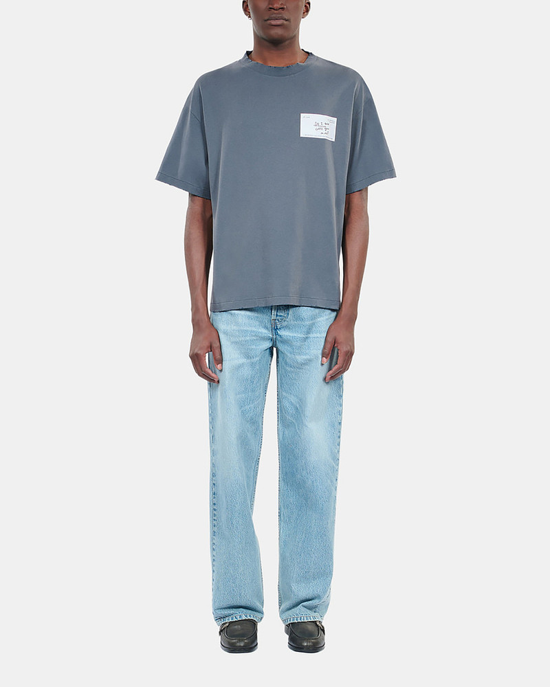 BLUE BUSINESS CARD SERIGRAPHY T-SHIRT 3