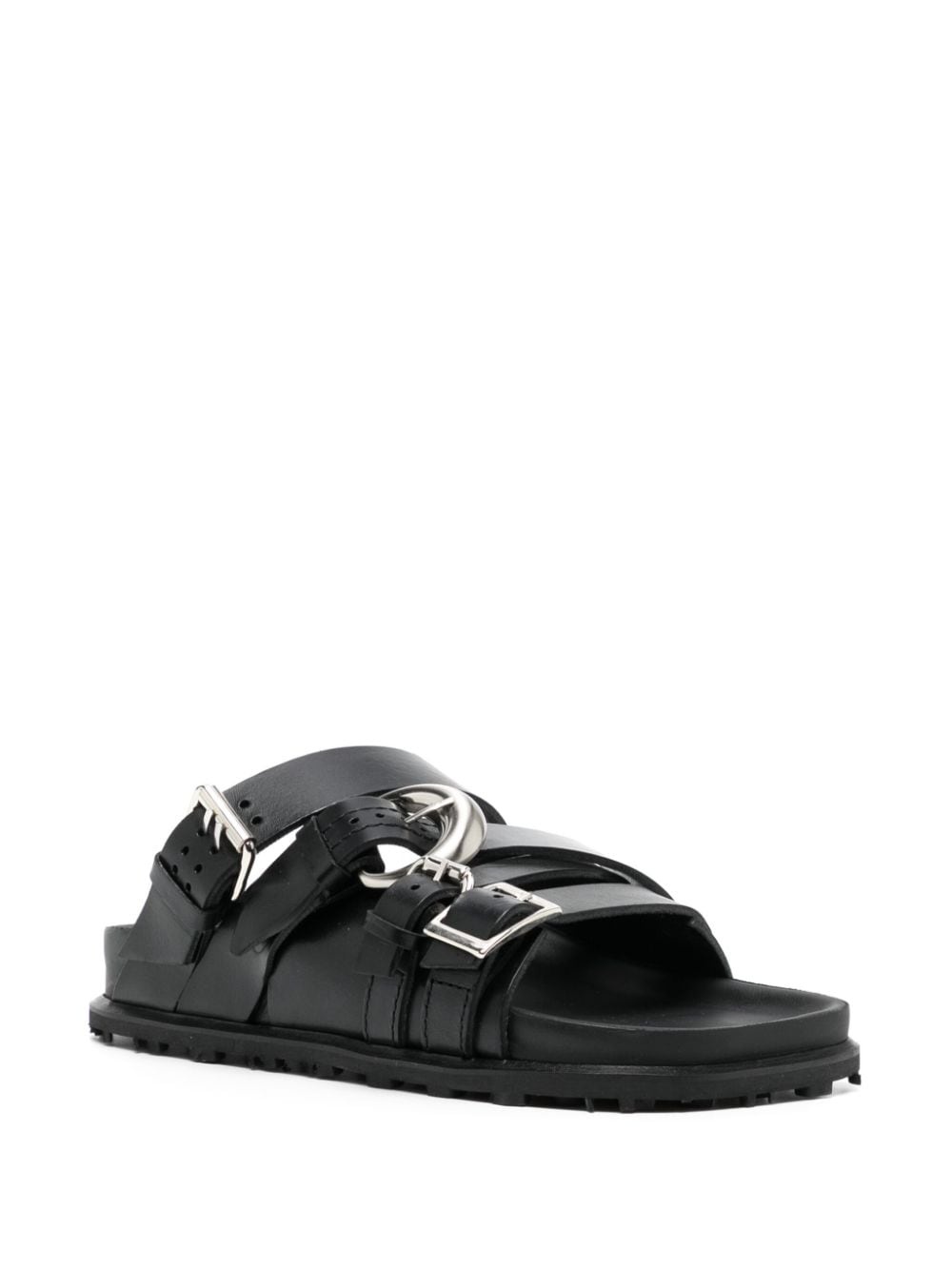 buckled leather sandals - 2