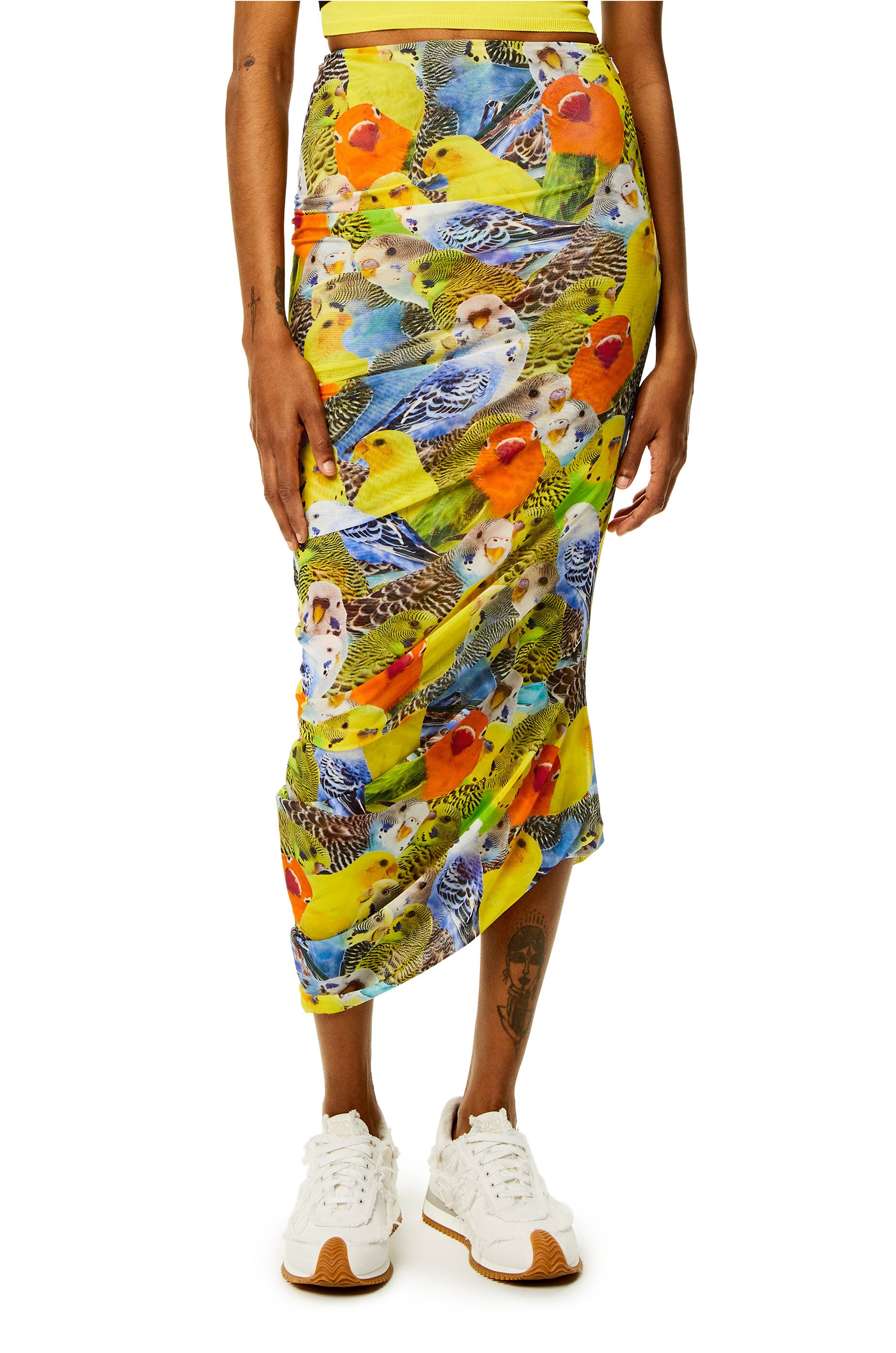 Parrots skirt in mesh - 3