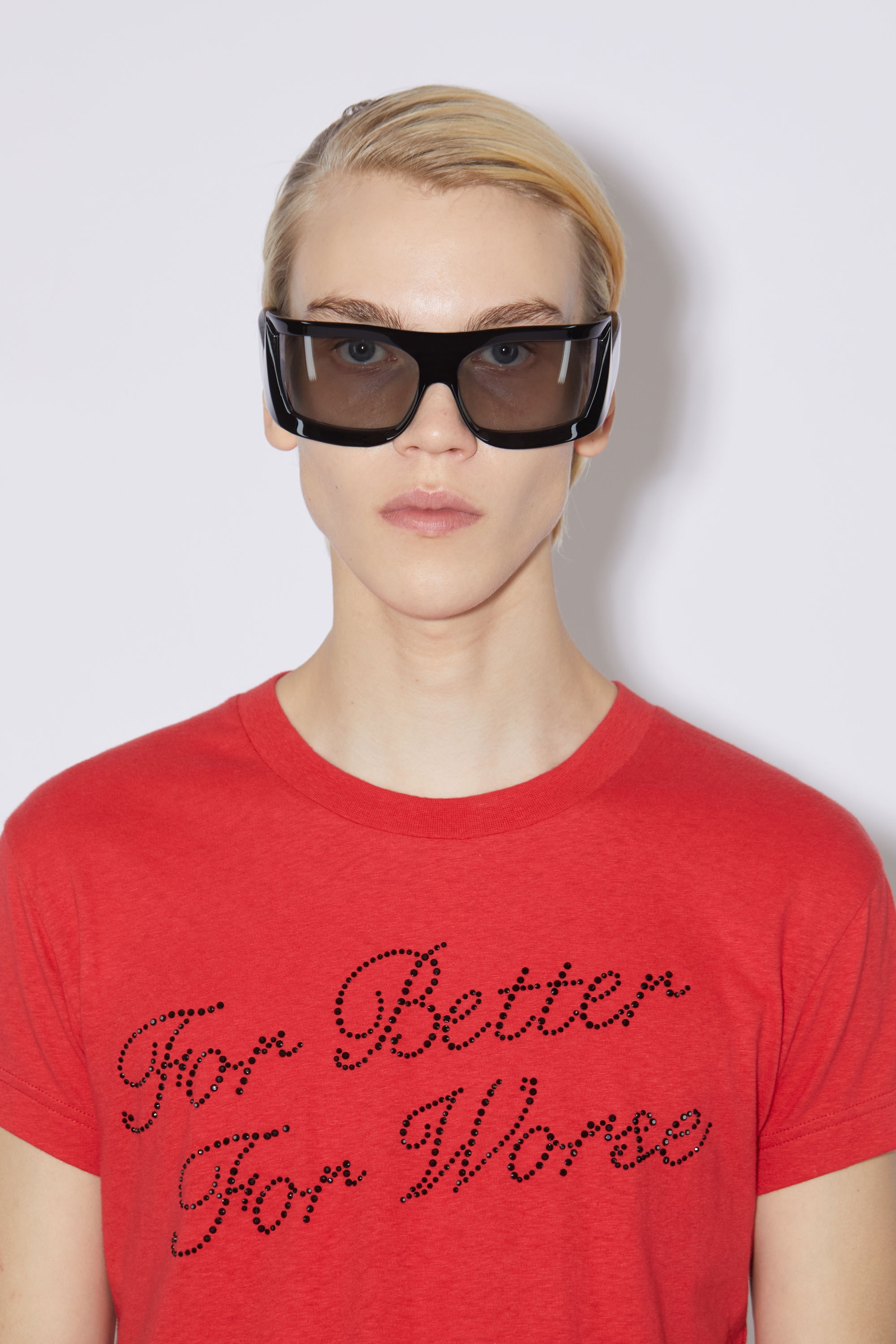 Rhinestone t-shirt - Cardinal red - 4