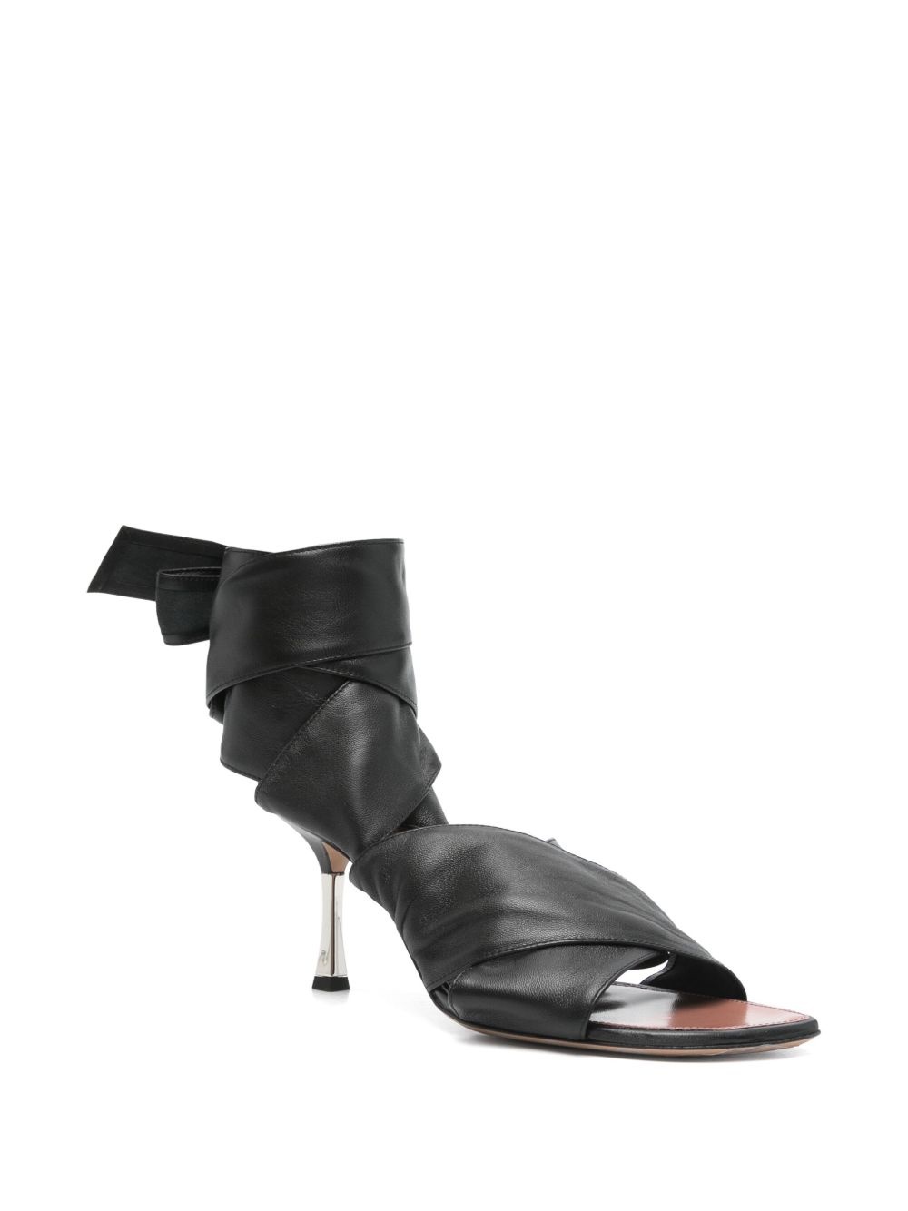 70mm leather sandals - 2