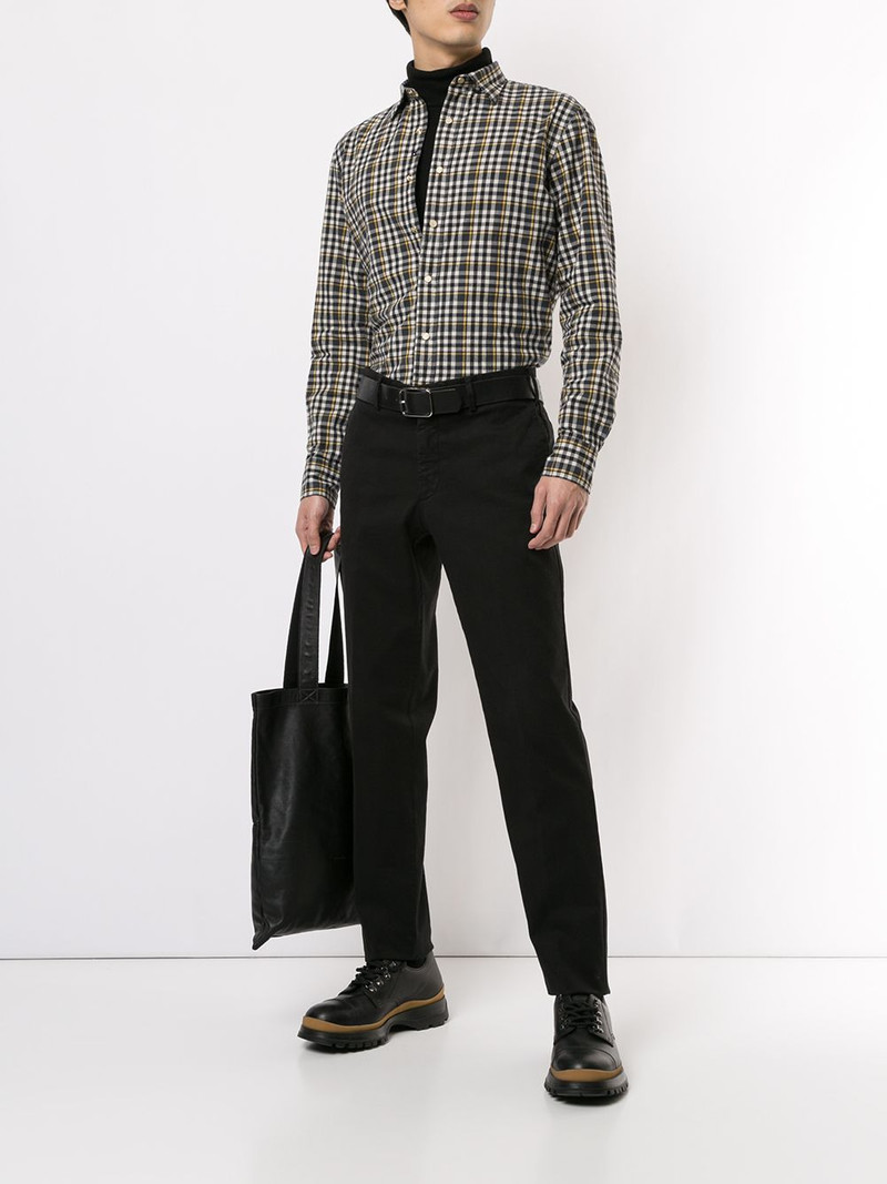 LARDINI high-waisted straight leg trousers outlook