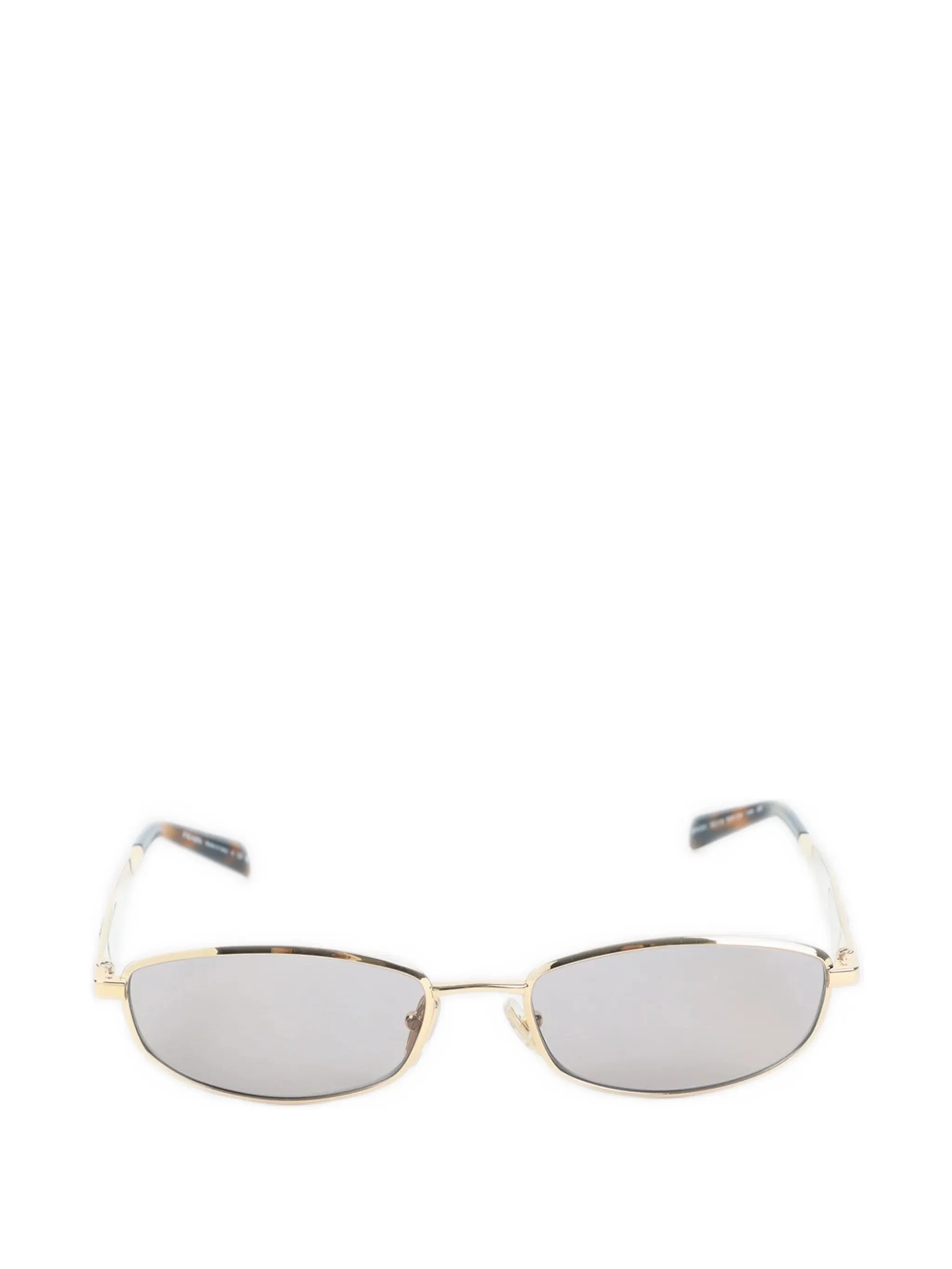 Prada Logo-plaque Rectangle-frame Sunglasses - 1